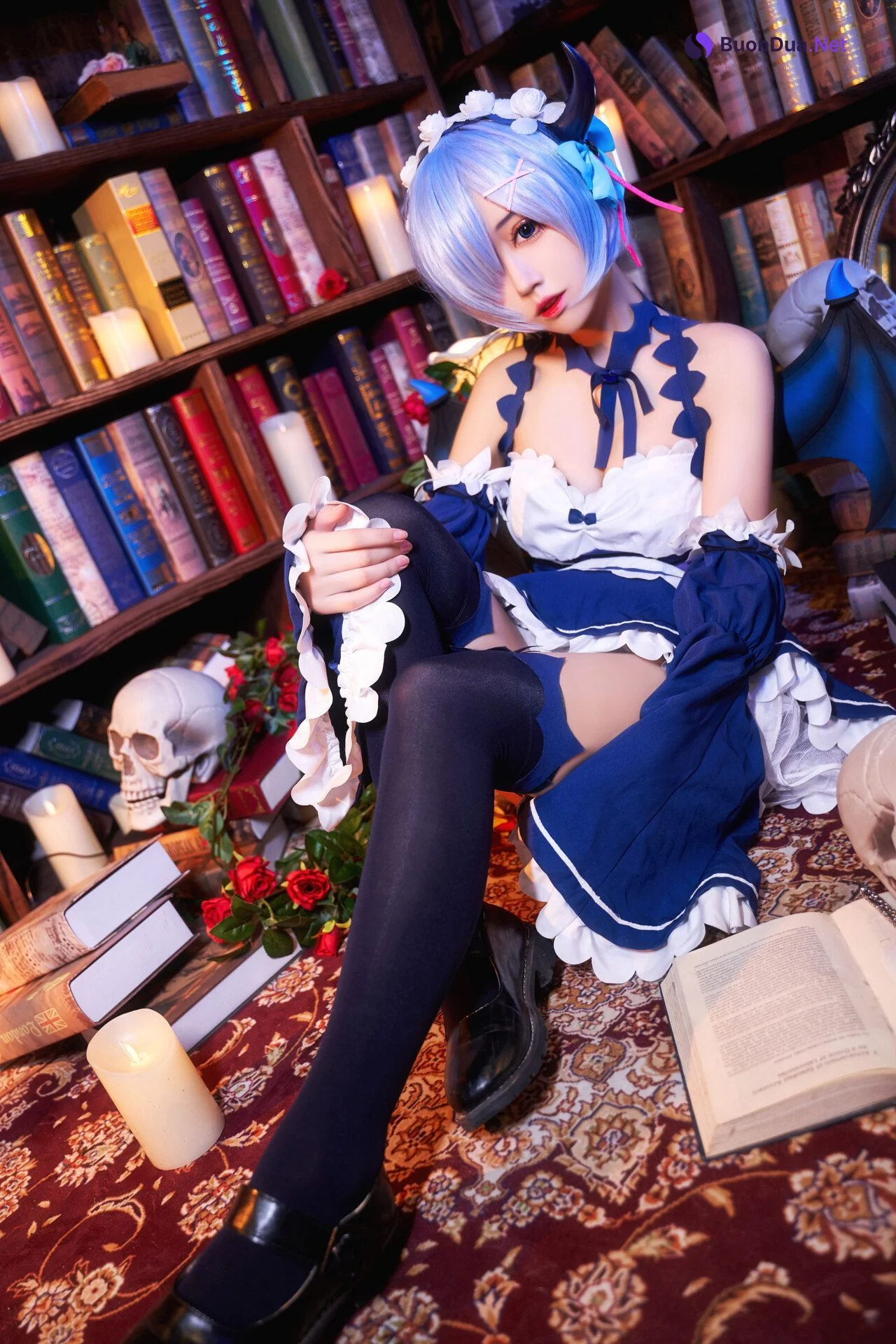 [猫君君] 雷姆小恶魔 Rem Little Devil - Photo 7