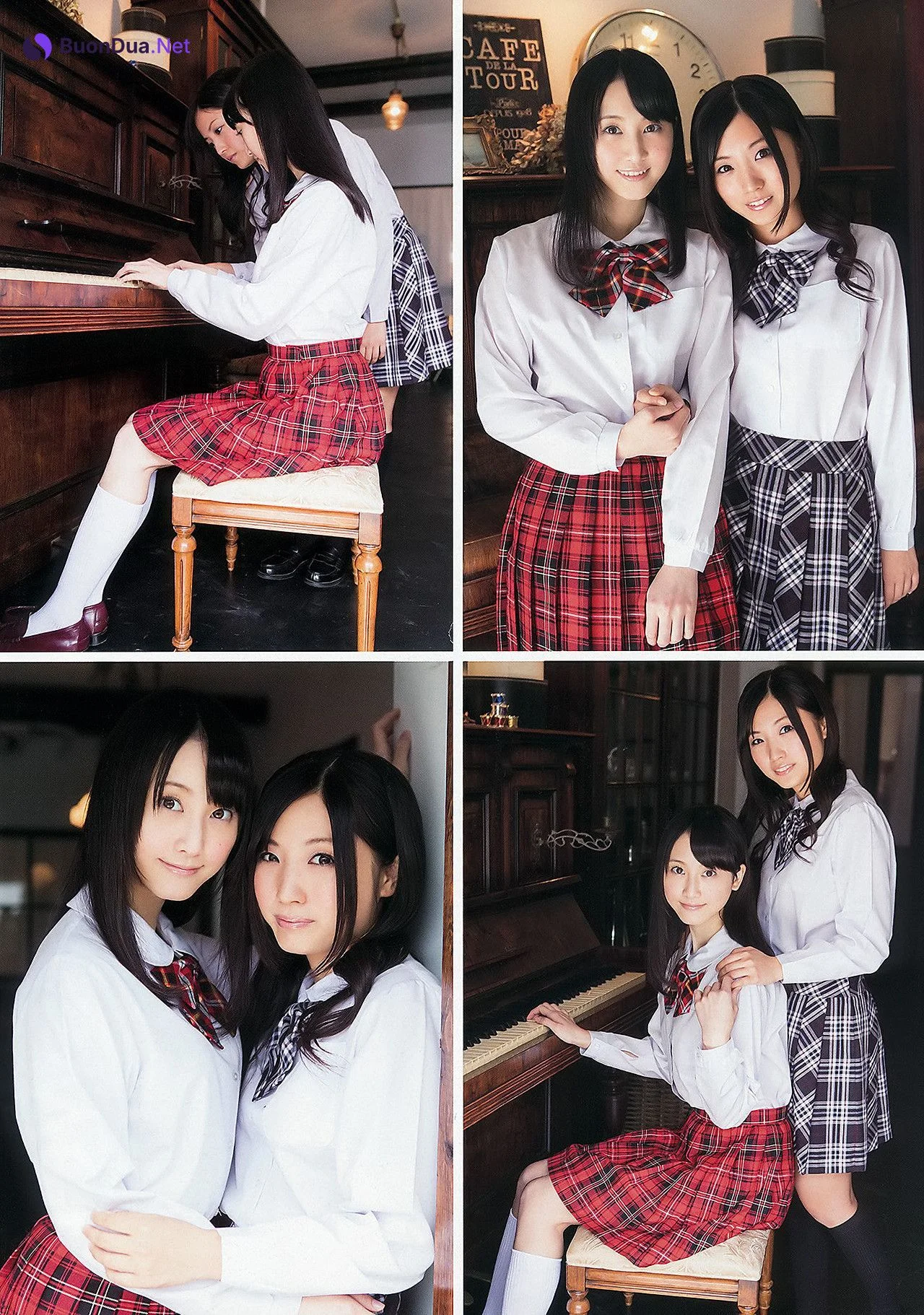 Rena Matsui 松井玲奈, Airi Furukawa 古川愛李, Shiori Ogiso 小木曽汐莉, Akari Suda 須田亜香里, Young Animal 2012 No.18 - 写真 10