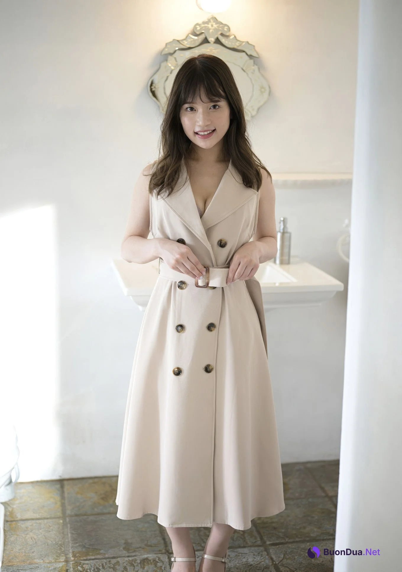 Rena Momozono 桃園怜奈, 週刊現代デジタル写真集 「プレミアムヌードシリーズ ナニワ天然乳」 Set.01 - รูปภาพ 12