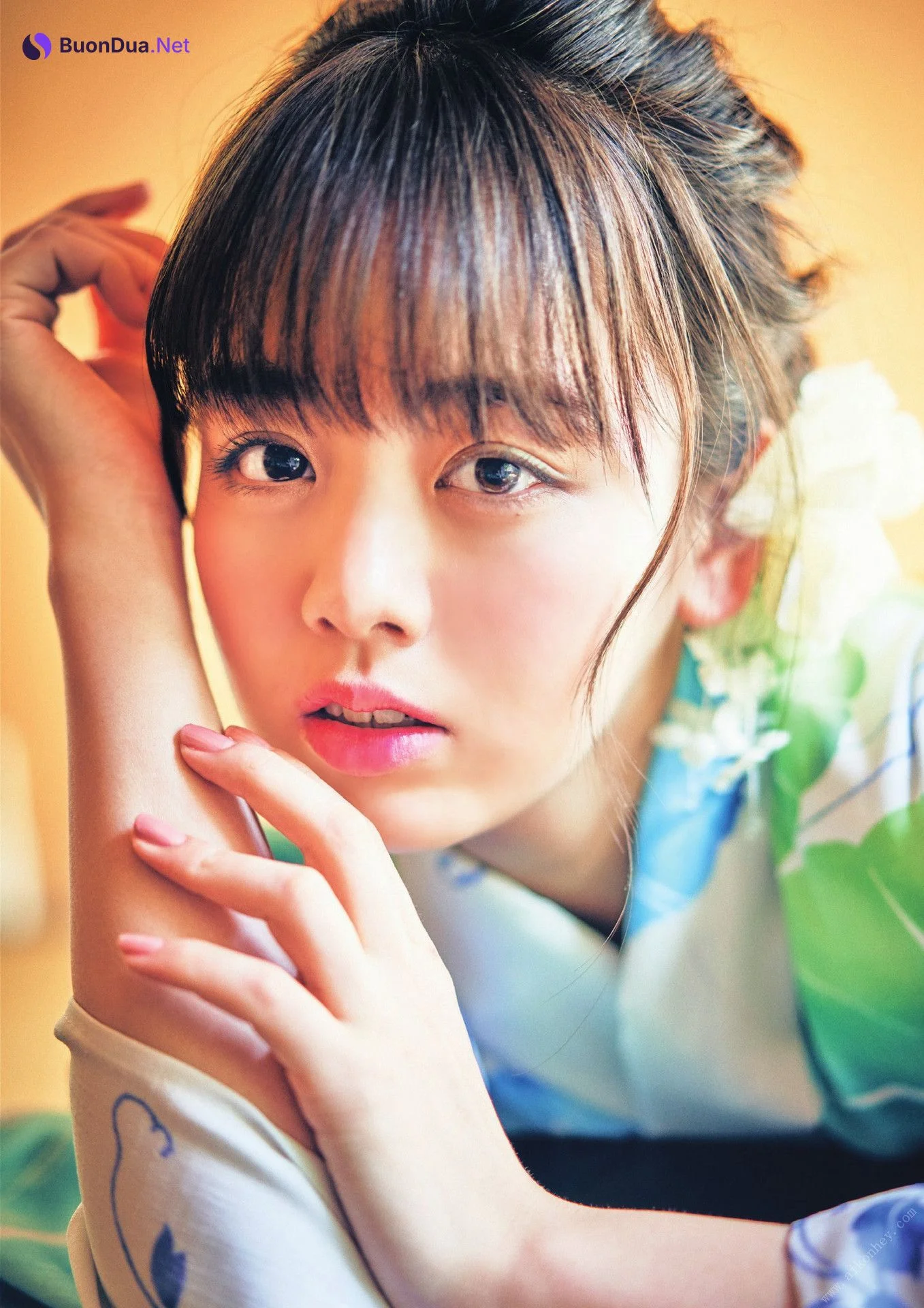 Rikka Ihara 伊原六花, ゆかたと美少女 - Photo 3