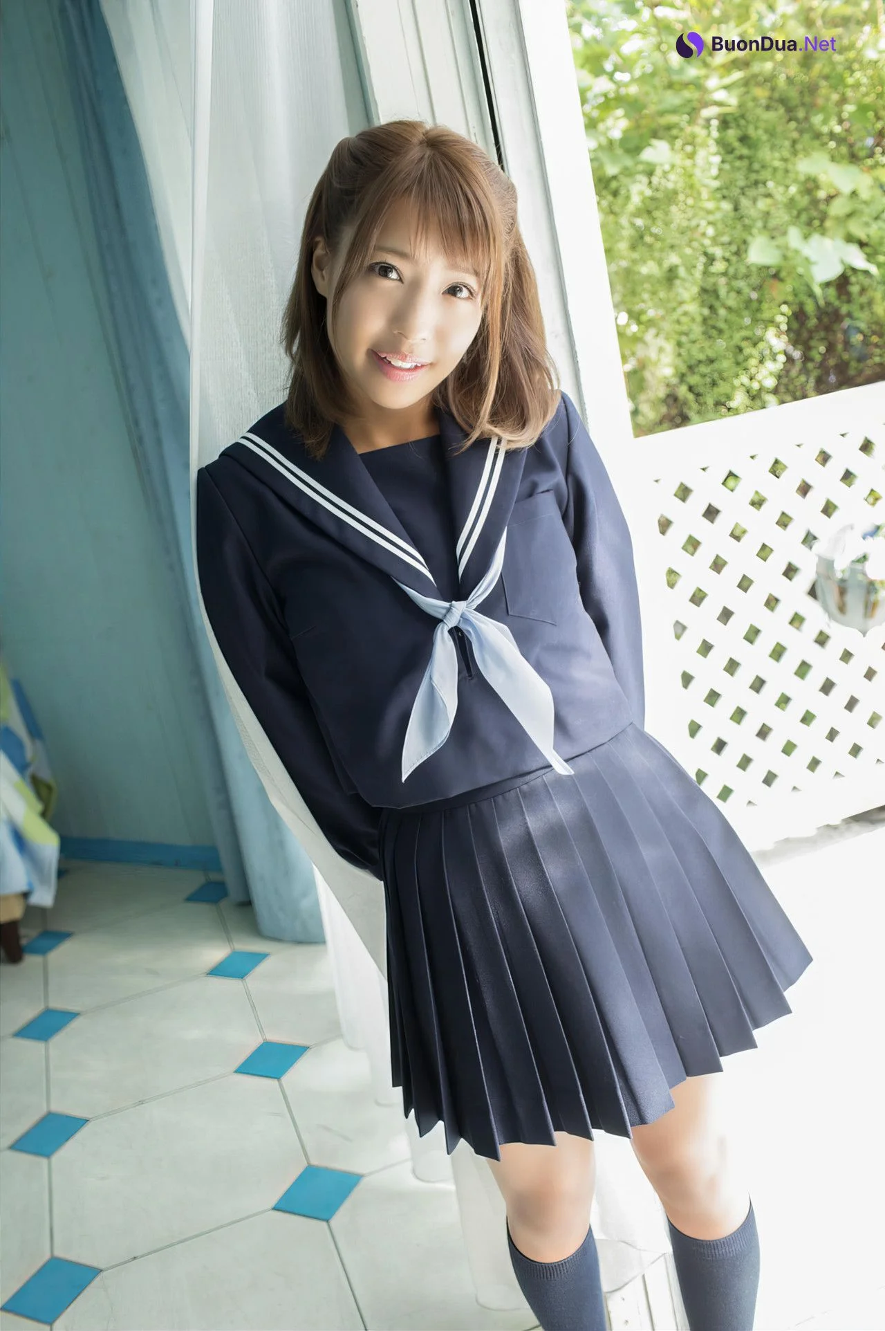 Rina Hashimoto 橋本梨菜, アサ芸 Secret! デジタル写真集 [姉セーラースペシャル vol.2 二学期のキミが眩しくて] Set.02 - Photo 2