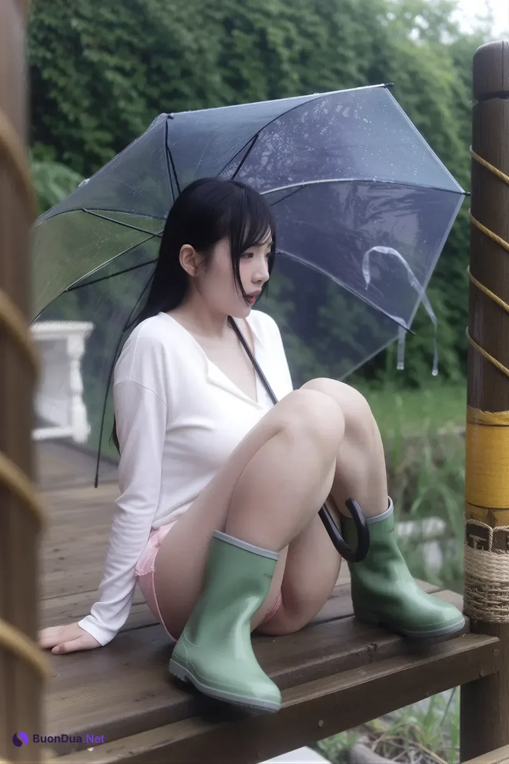 Rinaモモリナ – MAXIM 「Wet In The Rain – OUTSIDE」 - Photo 14