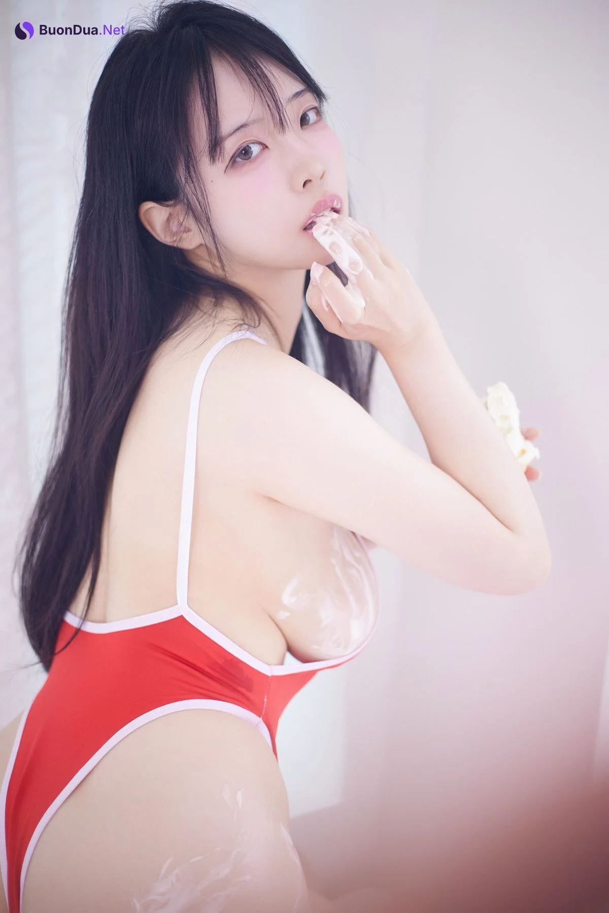 Rinaモモリナ, Patreon ‘Red Bikini’ Set.02 - 写真 14