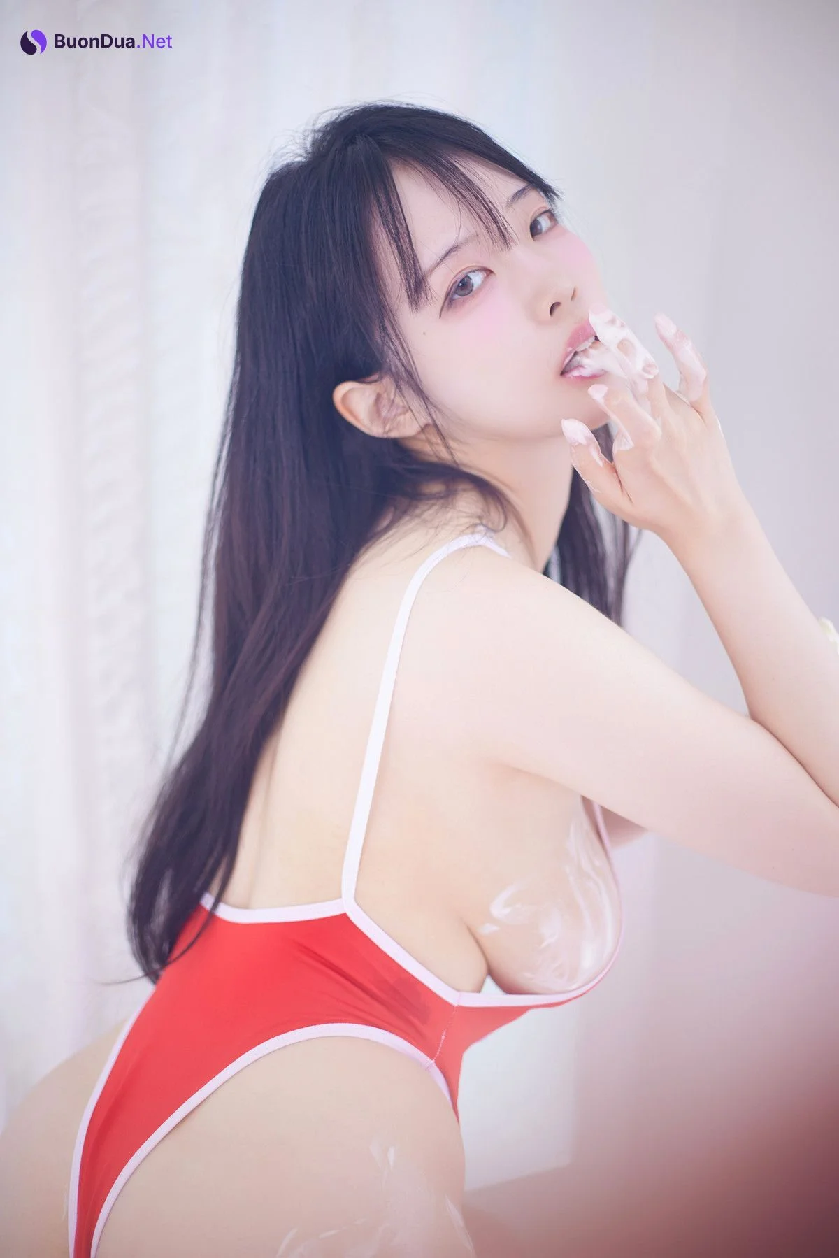 Rinaモモリナ, Patreon ‘Red Bikini’ Set.02 - 写真 15