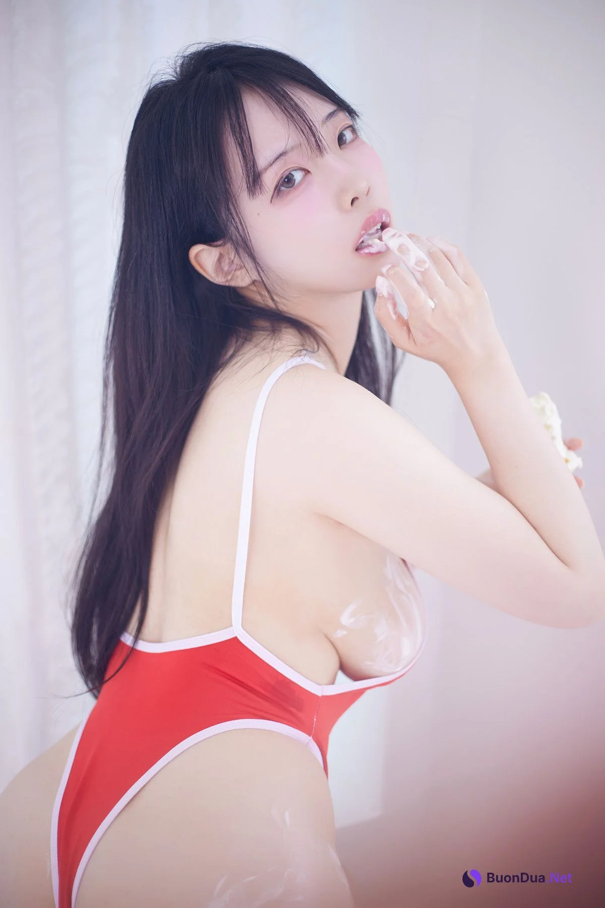 Rinaモモリナ, Patreon ‘Red Bikini’ Set.02 - 写真 16