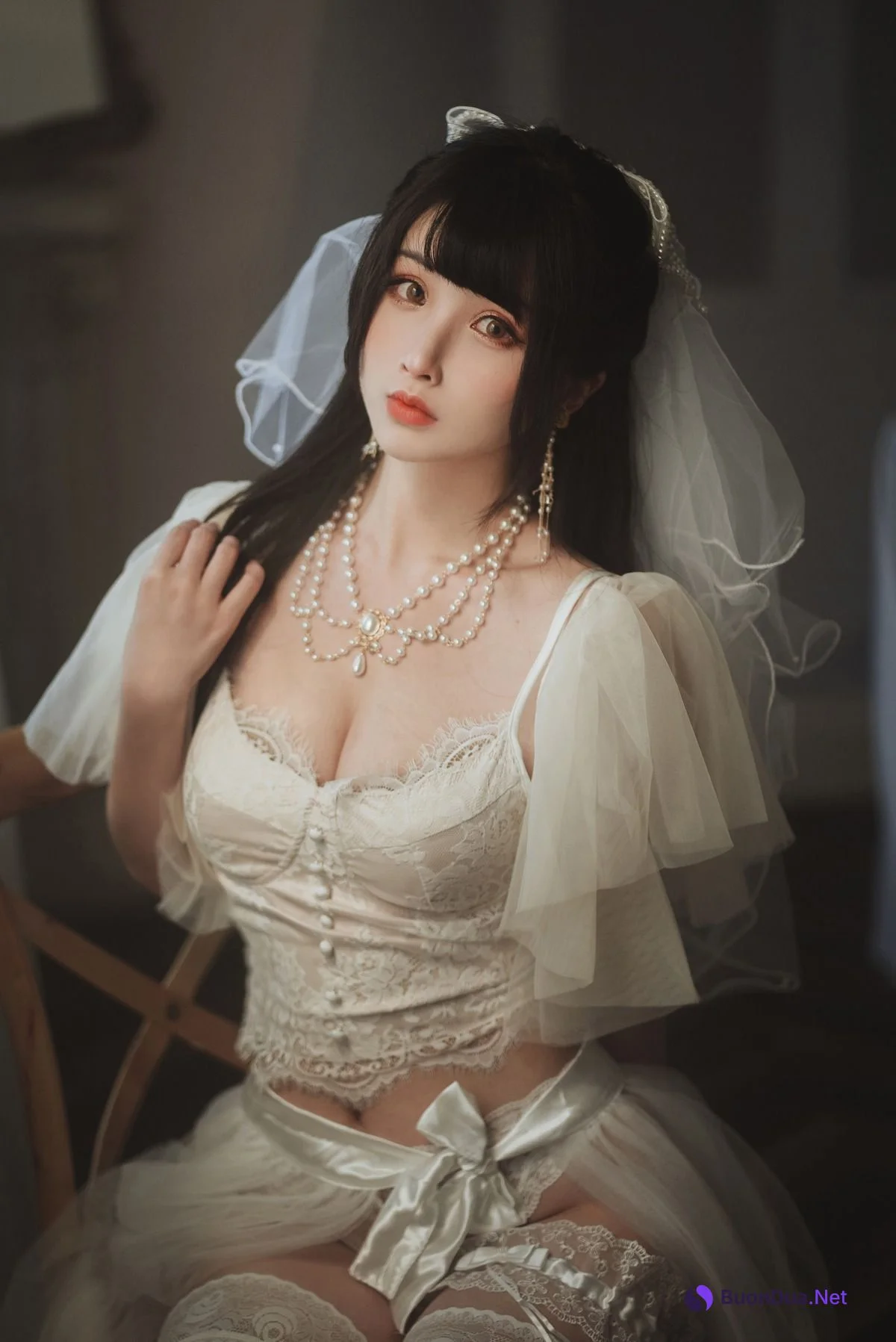 [Rioko凉凉子] 透明婚纱 - 사진 13
