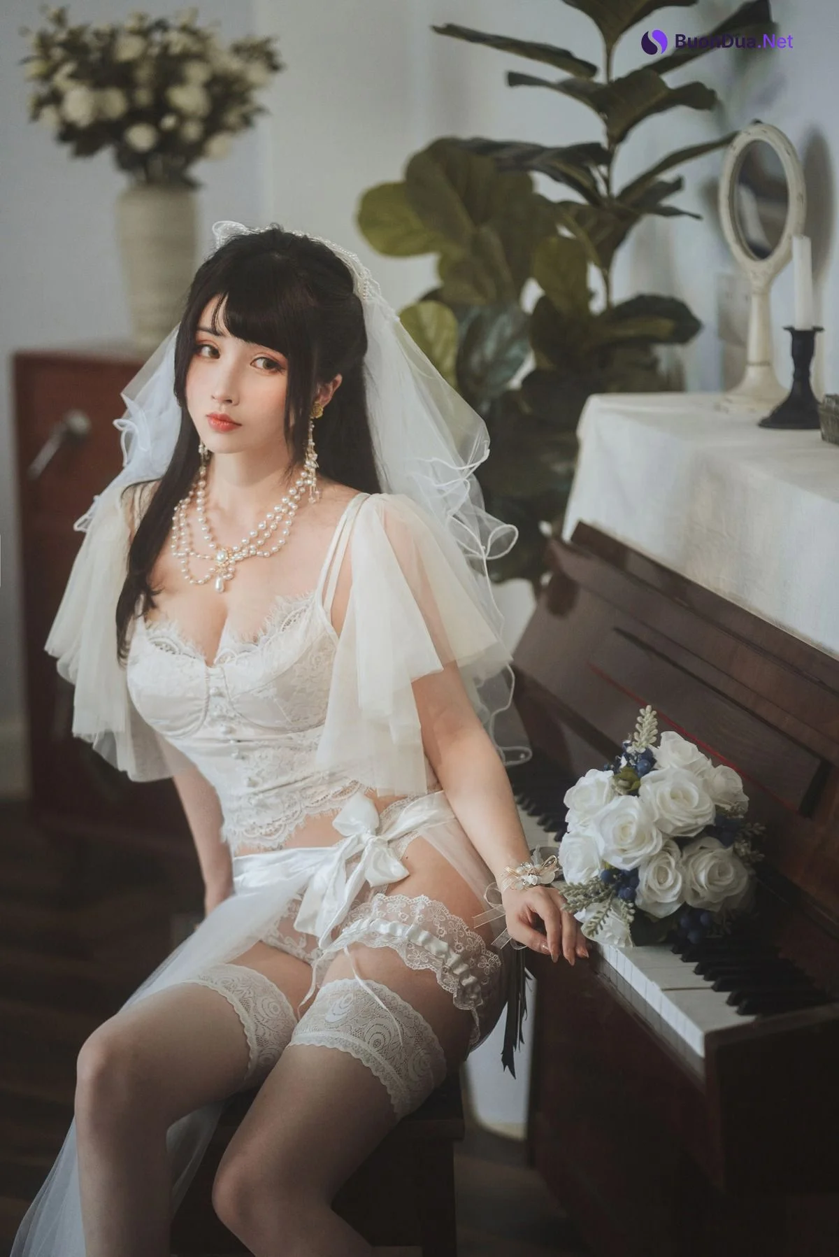 [Rioko凉凉子] 透明婚纱 - 사진 3