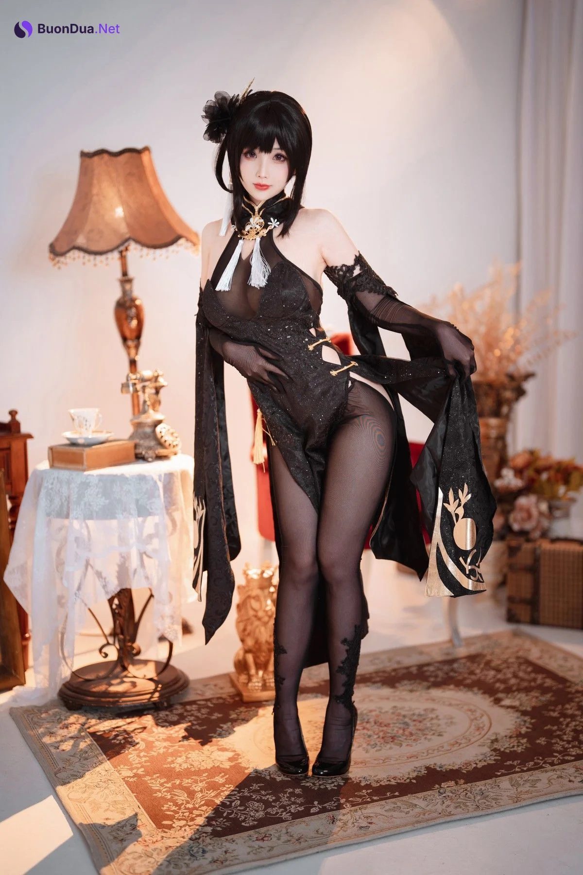 Rioko凉凉子 Cosplay 黑白镇海双人 - Photo 12