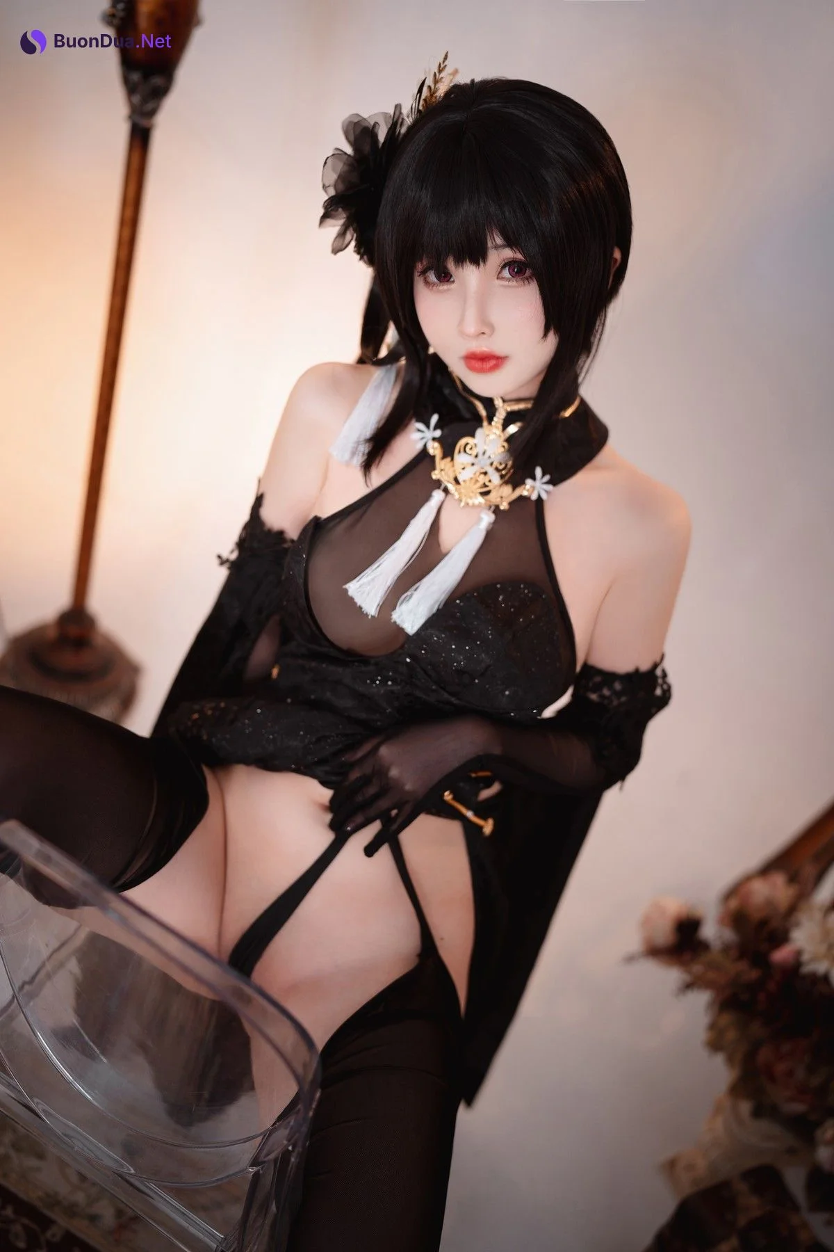 Rioko凉凉子 Cosplay 黑白镇海双人 - Photo 17