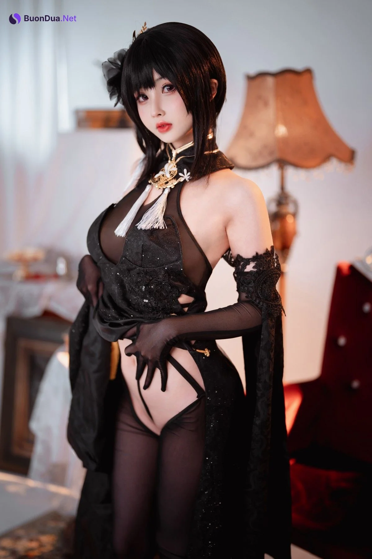 Rioko凉凉子 Cosplay 黑白镇海双人 - Photo 7