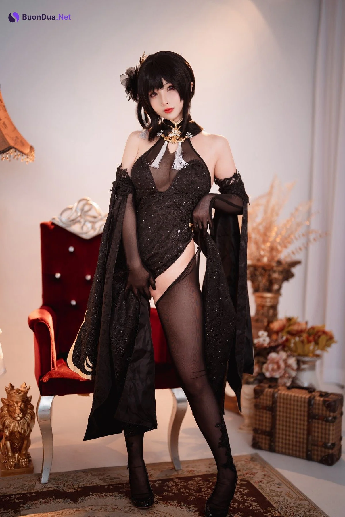 Rioko凉凉子 Cosplay 黑白镇海双人 - Photo 9