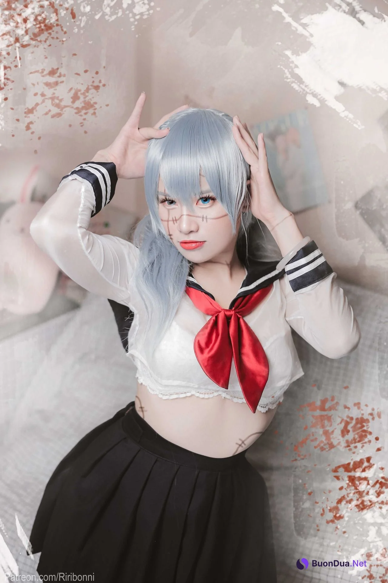 [Riribonniリリボン] Mahito 真人 Girl Ver. (Jujutsu Kaisen 呪術廻戦) - Photo 2