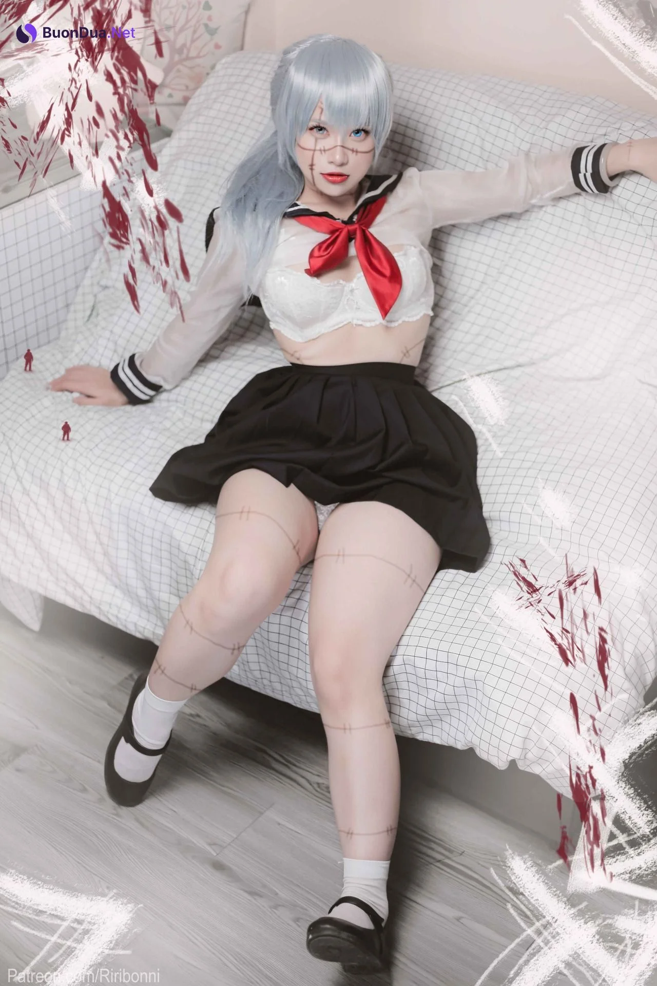 [Riribonniリリボン] Mahito 真人 Girl Ver. (Jujutsu Kaisen 呪術廻戦) - Photo 3