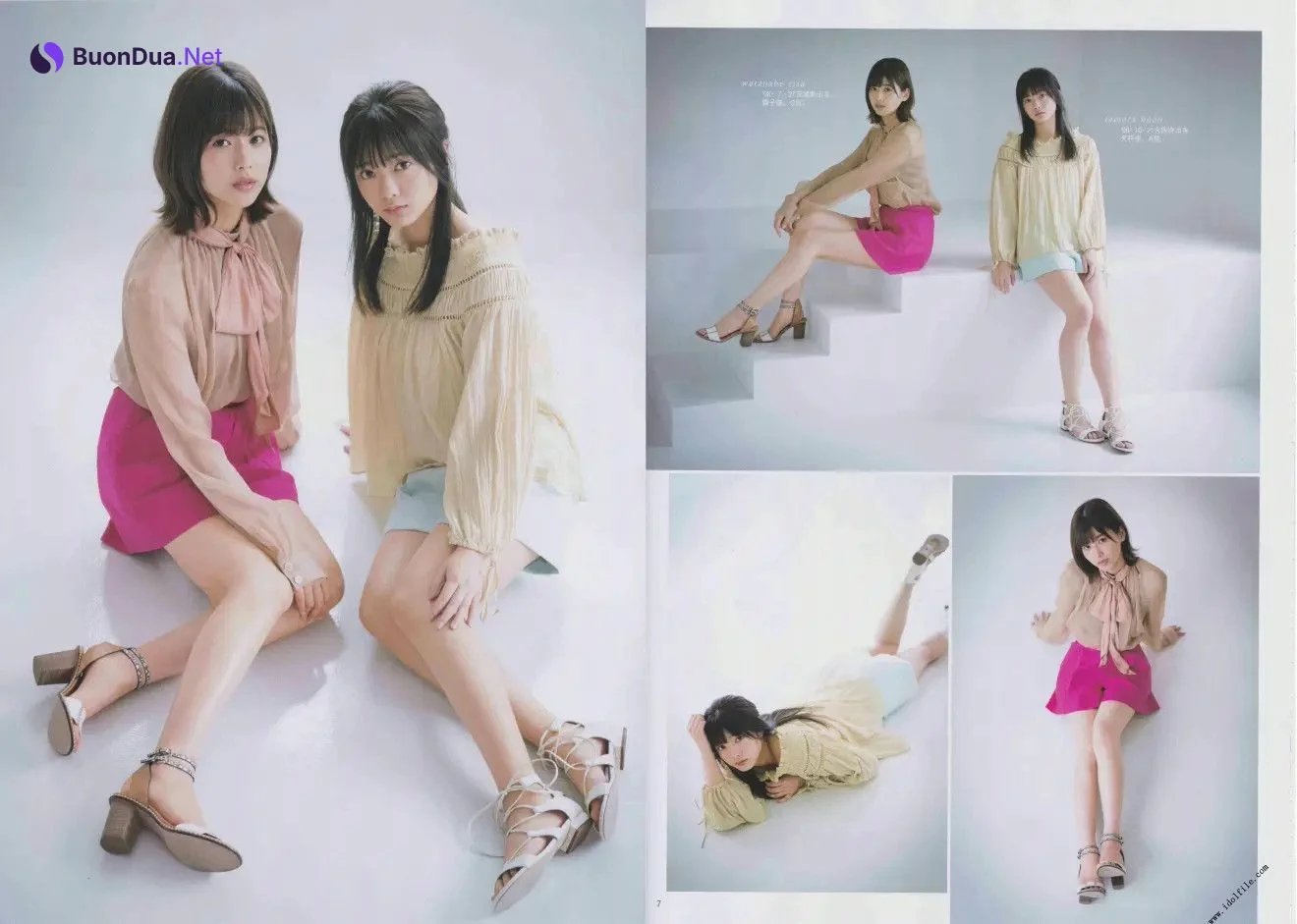 Risa Watanabe 渡邉理佐, Hono Tamura 田村保乃, B.L.T. 2019.09 (ビー・エル・ティー 2019年9月号) - Photo 9