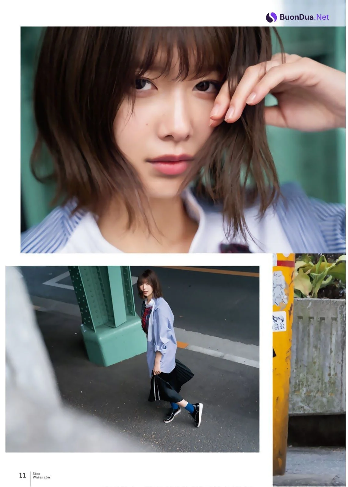 Risa Watanabe 渡邉理佐, Shonen Magazine 2019 No.12 (少年マガジン 2019年12号) - Photo 11