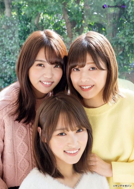 Risa Watanabe 渡邉理佐, Yui Kobayashi 小林由依, Yuuka Sugai 菅井友香, Young Magazine 2020 No.01 (ヤングマガジン 2020年1号) - รูปภาพ 10