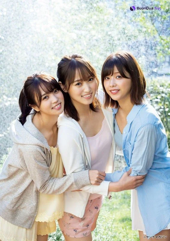 Risa Watanabe 渡邉理佐, Yui Kobayashi 小林由依, Yuuka Sugai 菅井友香, Young Magazine 2020 No.01 (ヤングマガジン 2020年1号) - รูปภาพ 9