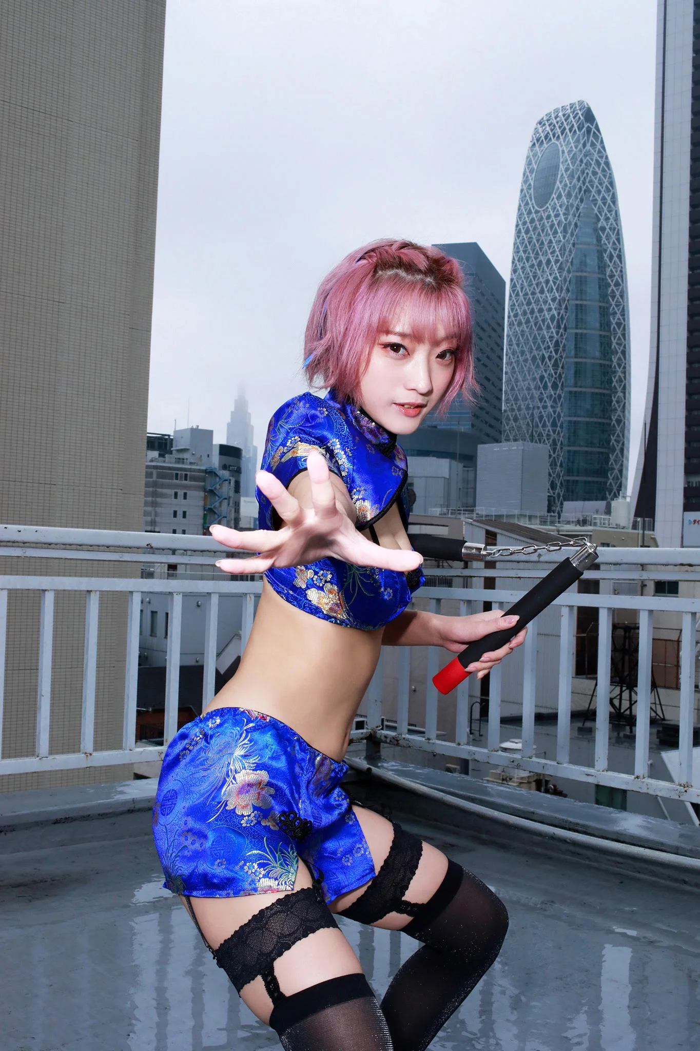 Rosiel Kasyou 火将ロシエル, ヤンマガWeb が水着でカンフー Set.01