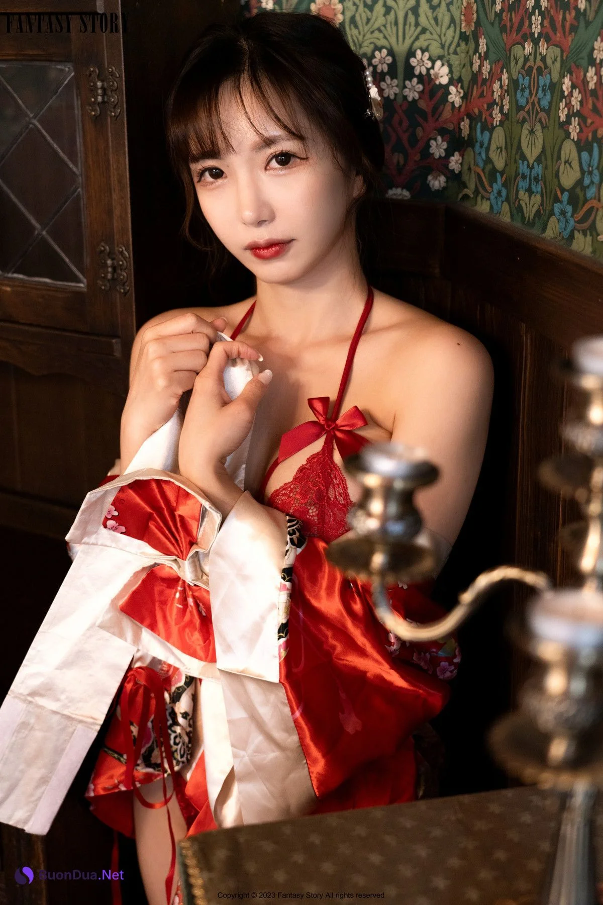 Rua 루아, [Fantasy Story] A Girl in a Red Yukata Set.01 - Photo 12