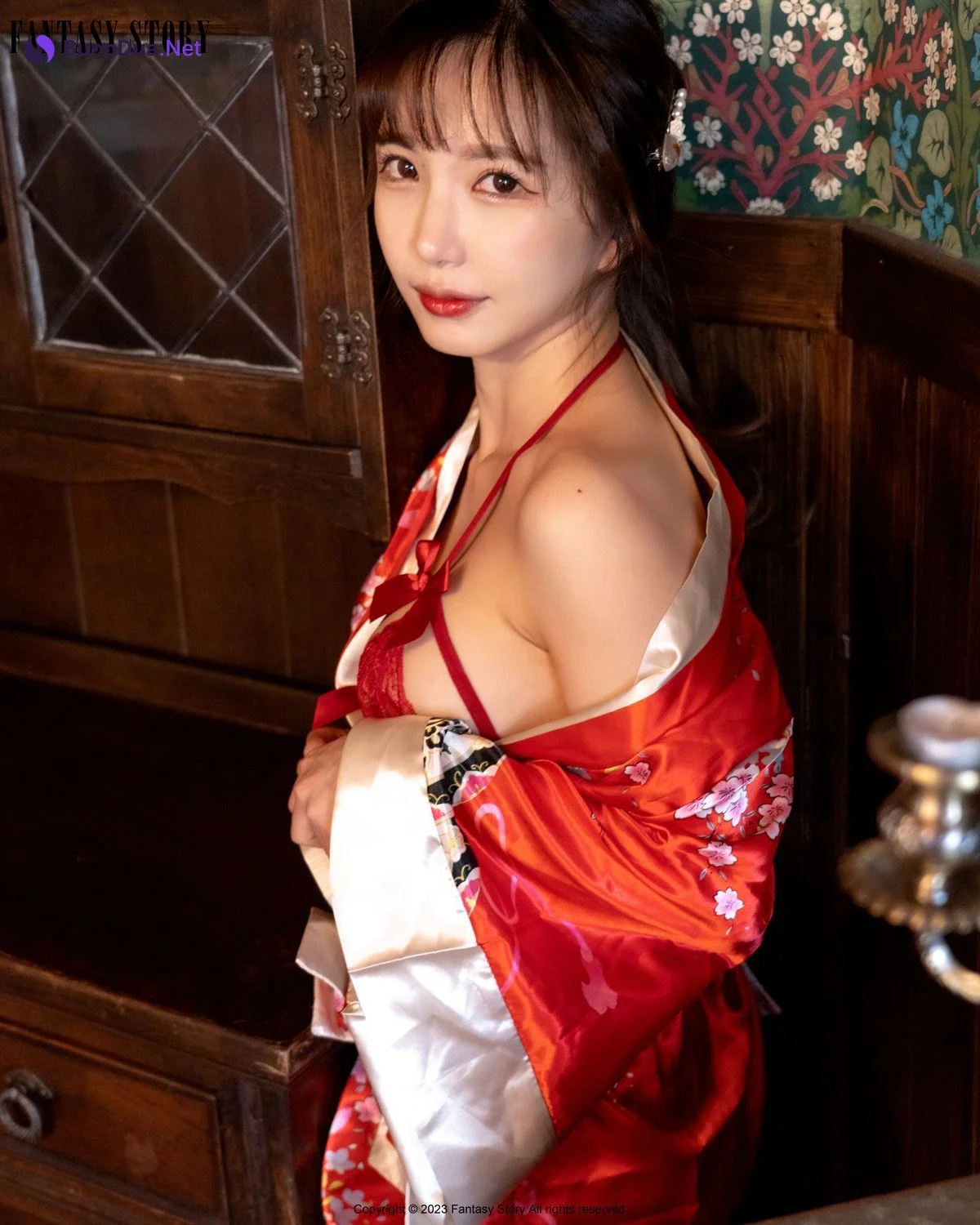 Rua 루아, [Fantasy Story] A Girl in a Red Yukata Set.01 - Photo 7