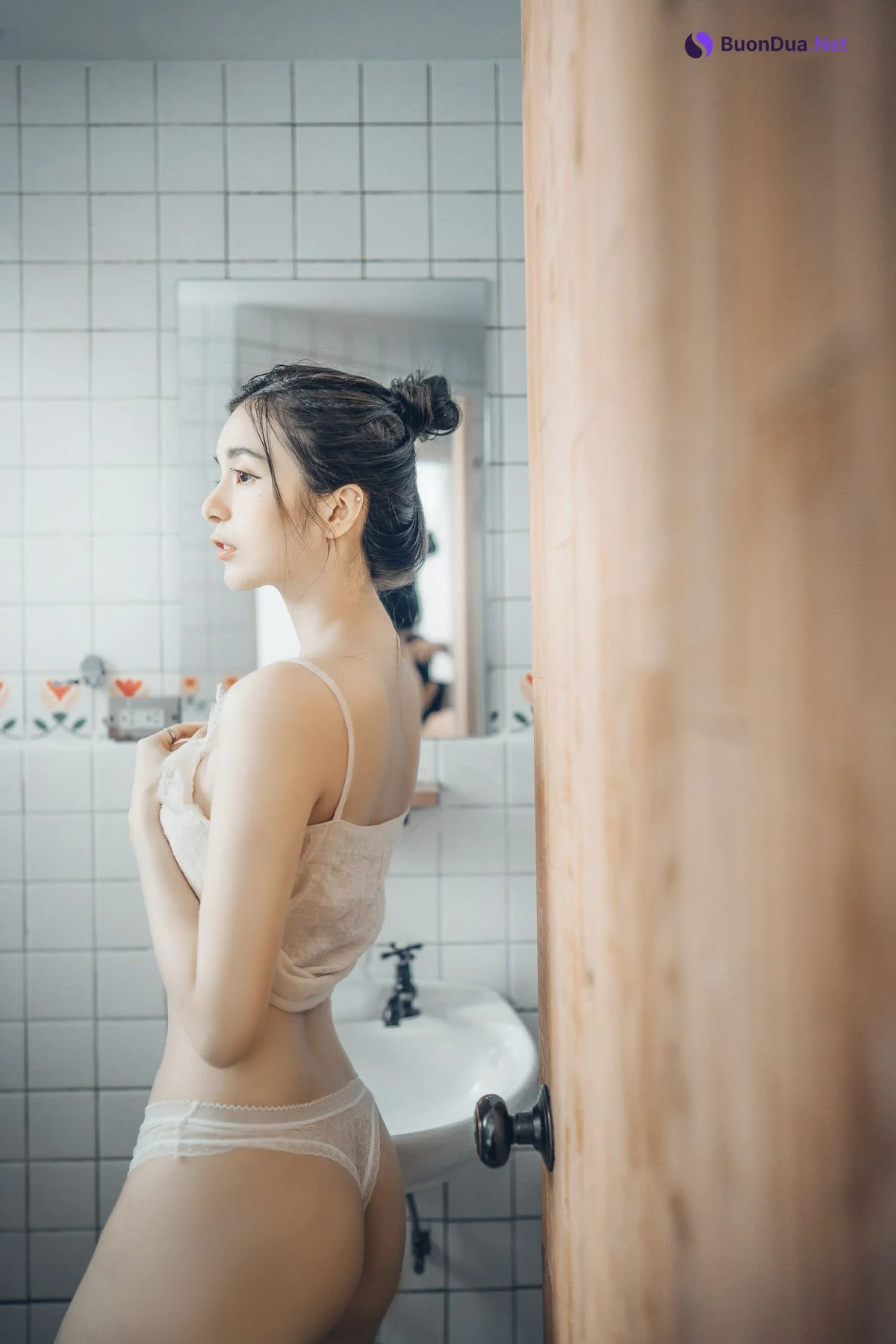終於約到女神泡湯，浴巾一直掉，最後不穿了直接拍 S級美女-辰辰 Vol.02 - Photo 2