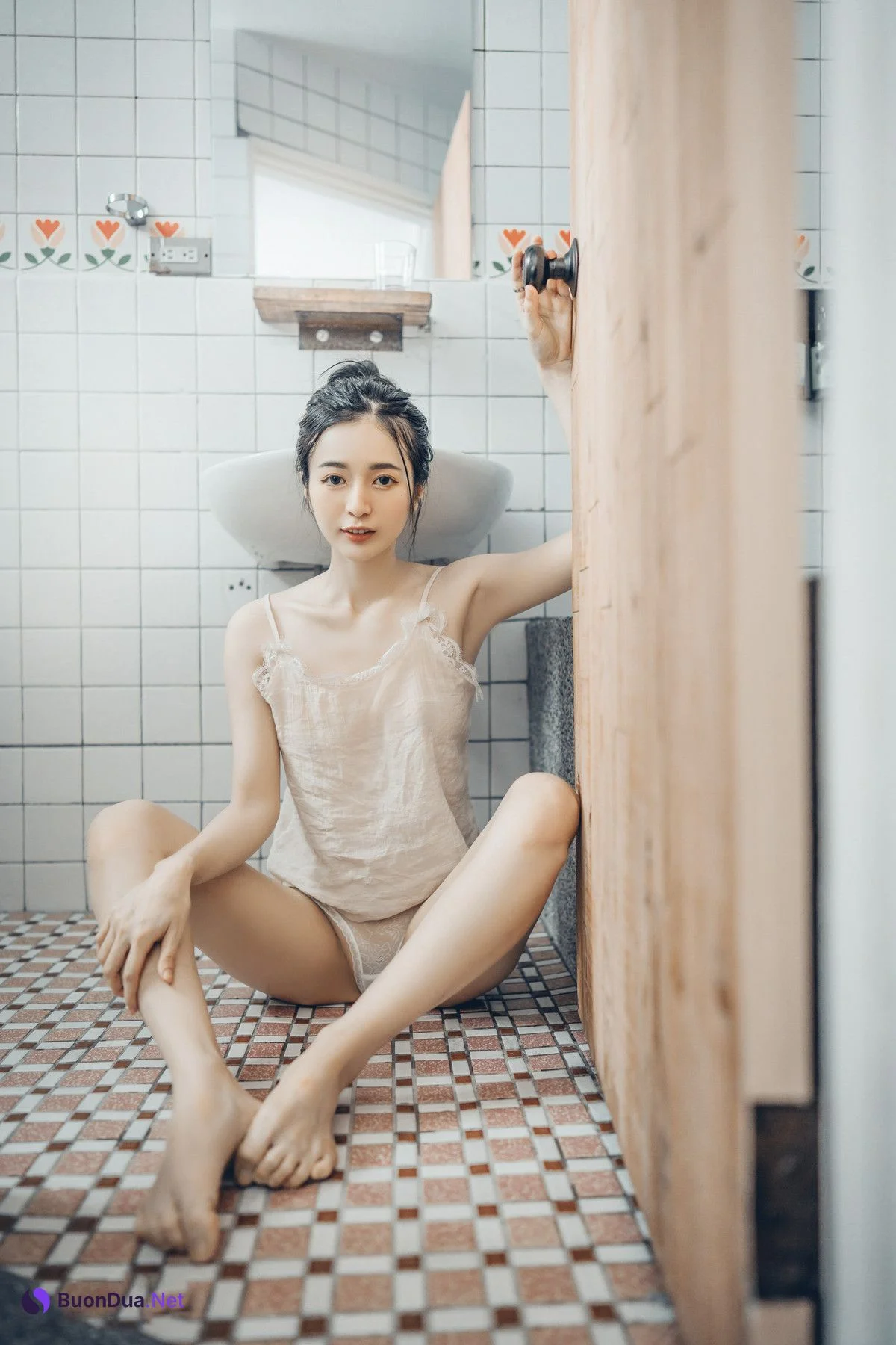 終於約到女神泡湯，浴巾一直掉，最後不穿了直接拍 S級美女-辰辰 Vol.02 - Photo 3