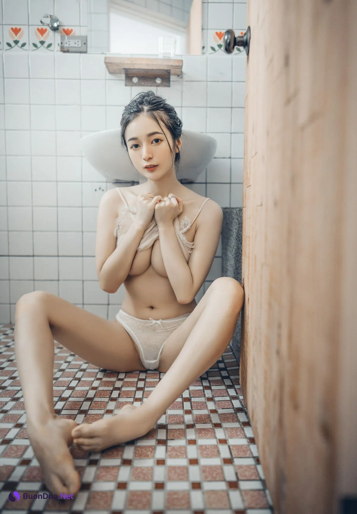 終於約到女神泡湯，浴巾一直掉，最後不穿了直接拍 S級美女-辰辰 Vol.02 - Photo 4