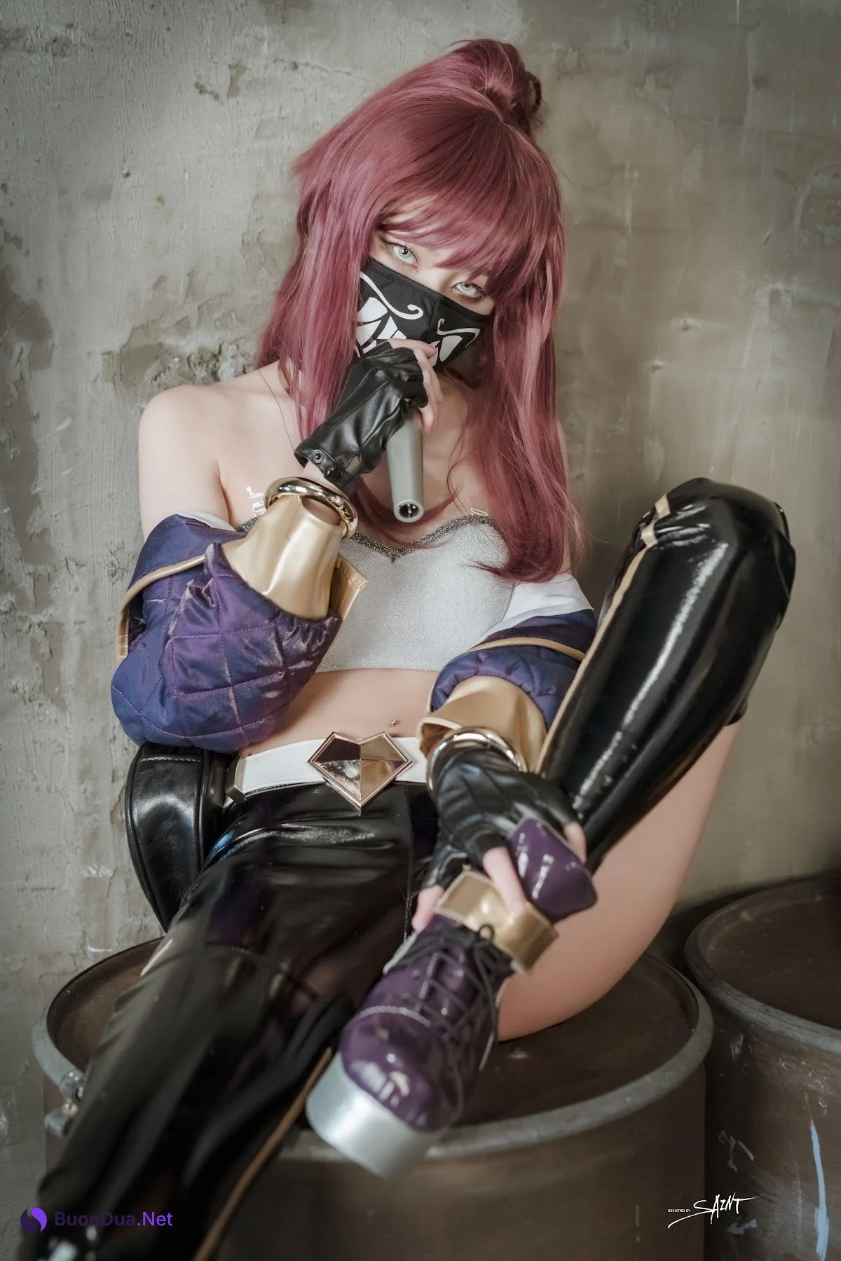SAINT Photolife – Yuna (유나) – Yuna’s Cos Vol.04 – KDA Akali & Nier Automata 2B - รูปภาพ 16