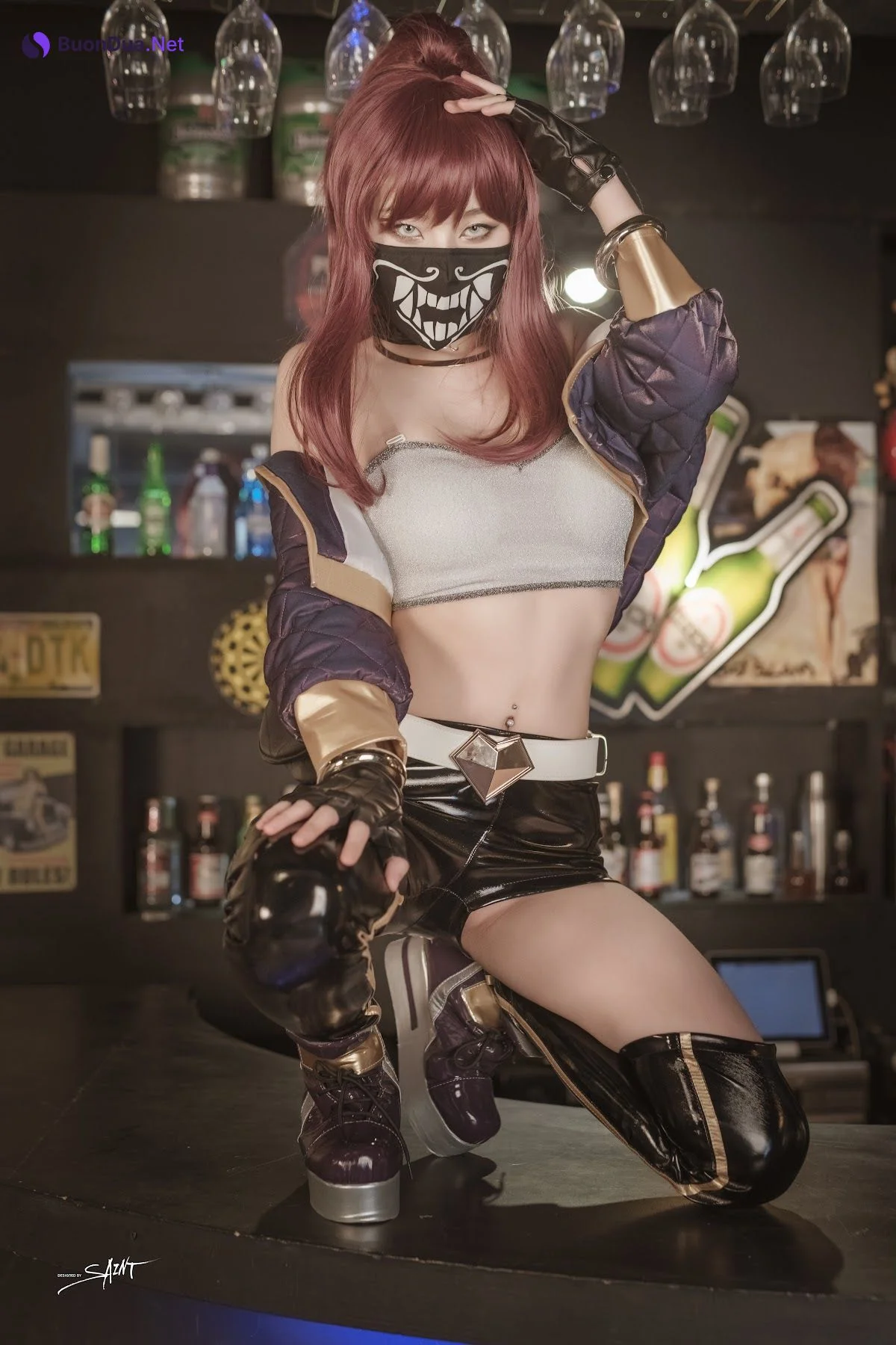 SAINT Photolife – Yuna (유나) – Yuna’s Cos Vol.04 – KDA Akali & Nier Automata 2B - รูปภาพ 7