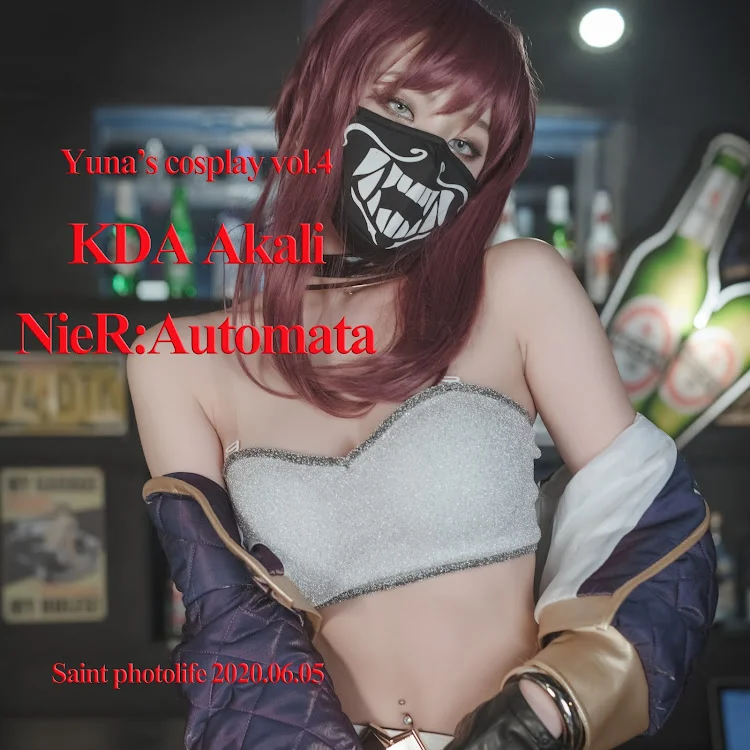 SAINT Photolife – Yuna (유나) – Yuna’s Cos Vol.04 – KDA Akali & Nier Automata 2B