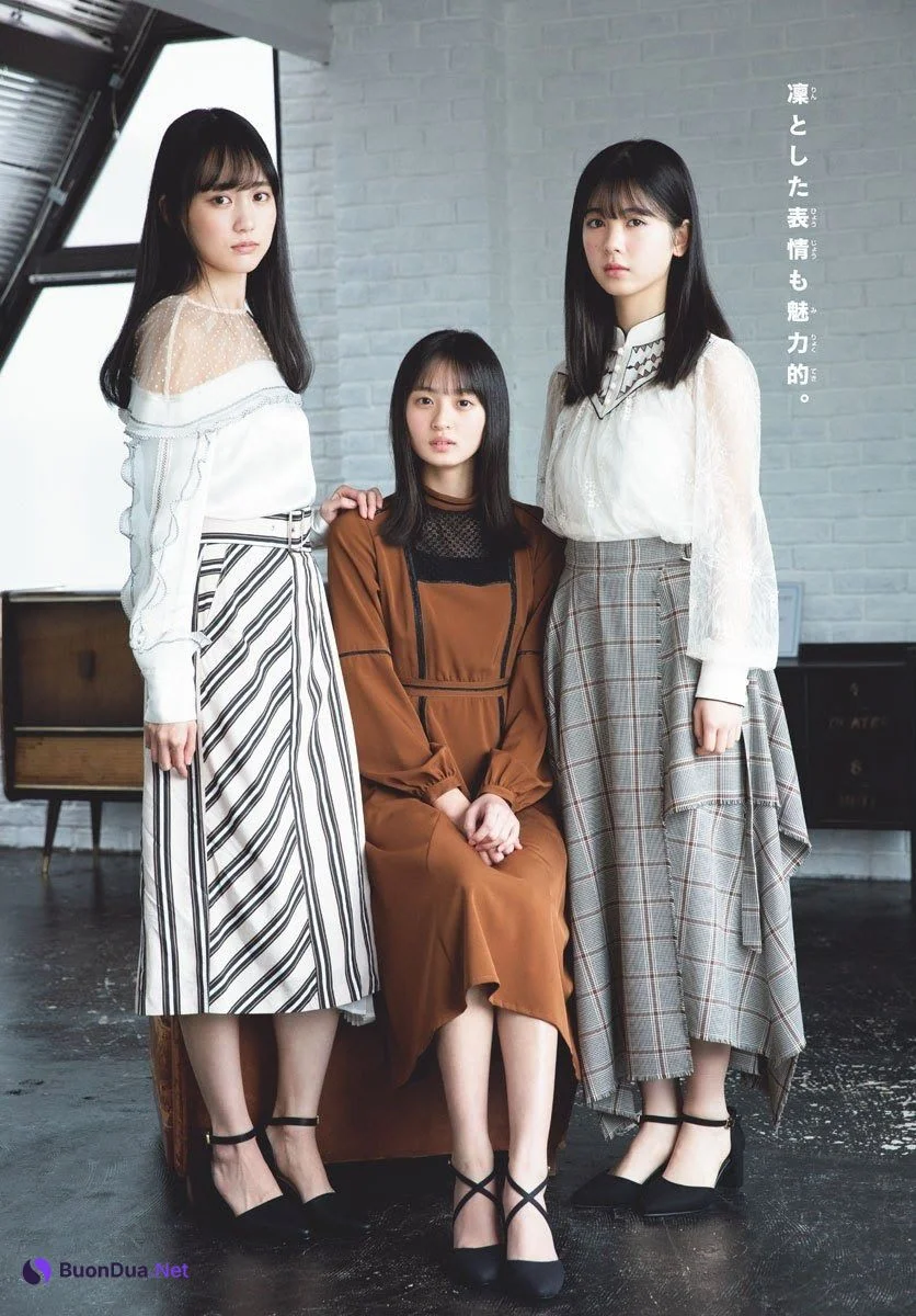 Sakura Endo 遠藤さくら, Haruka Kaki 賀喜遥香, Ayame Tsutsui 筒井あやめ, Shonen Sunday 2020 No.01 (少年サンデー 2020年1号) - รูปภาพ 3