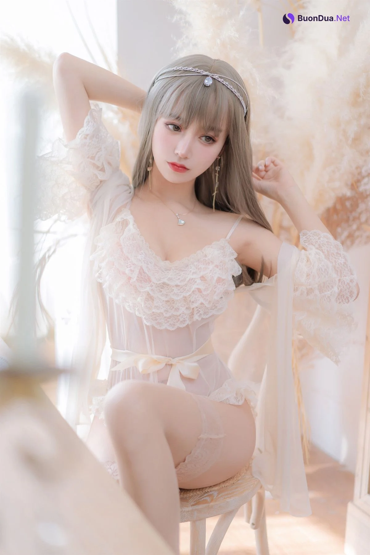 斗鱼米线线sama写真 Cosplay 凡尔赛公主 - Photo 11