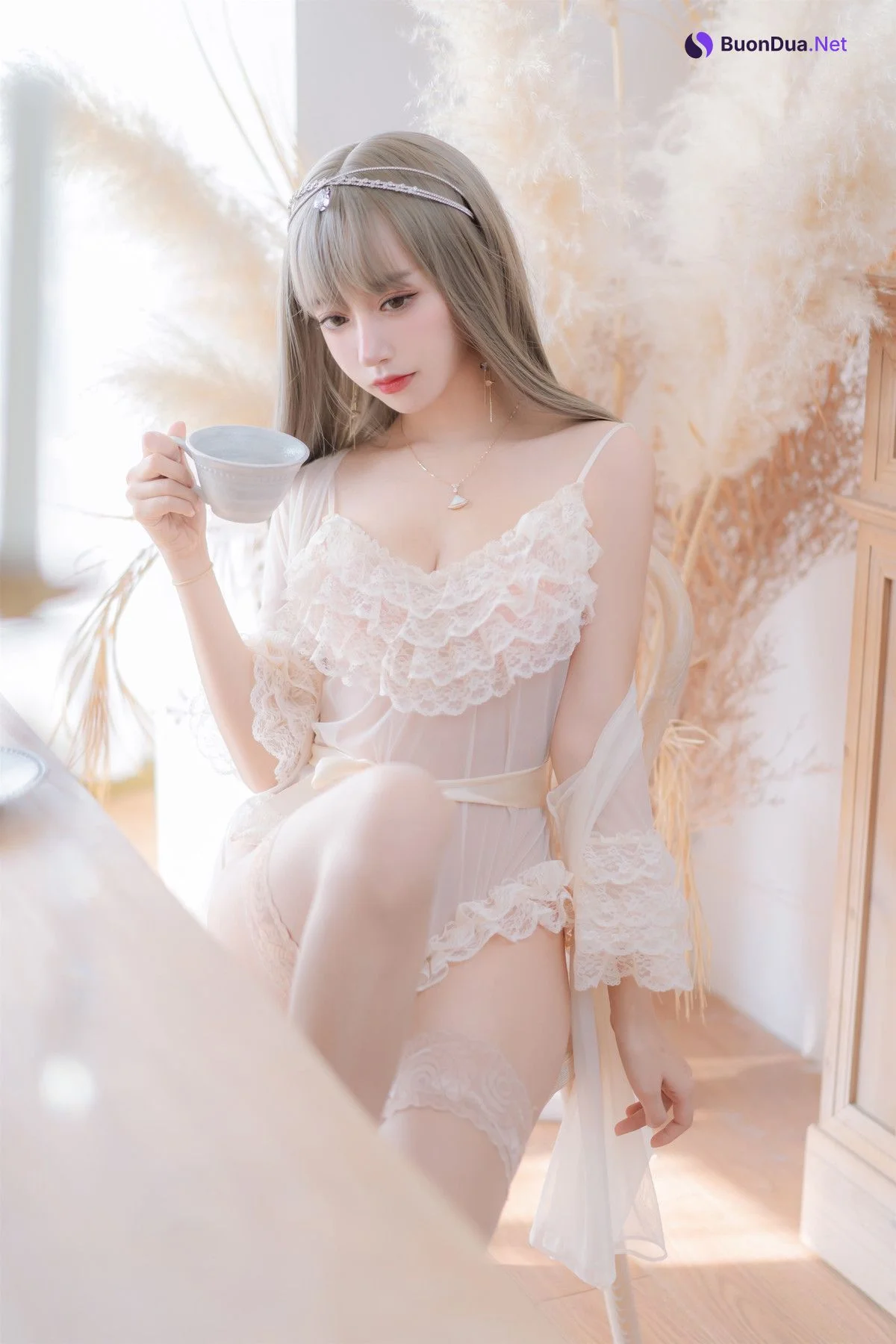 斗鱼米线线sama写真 Cosplay 凡尔赛公主 - Photo 4
