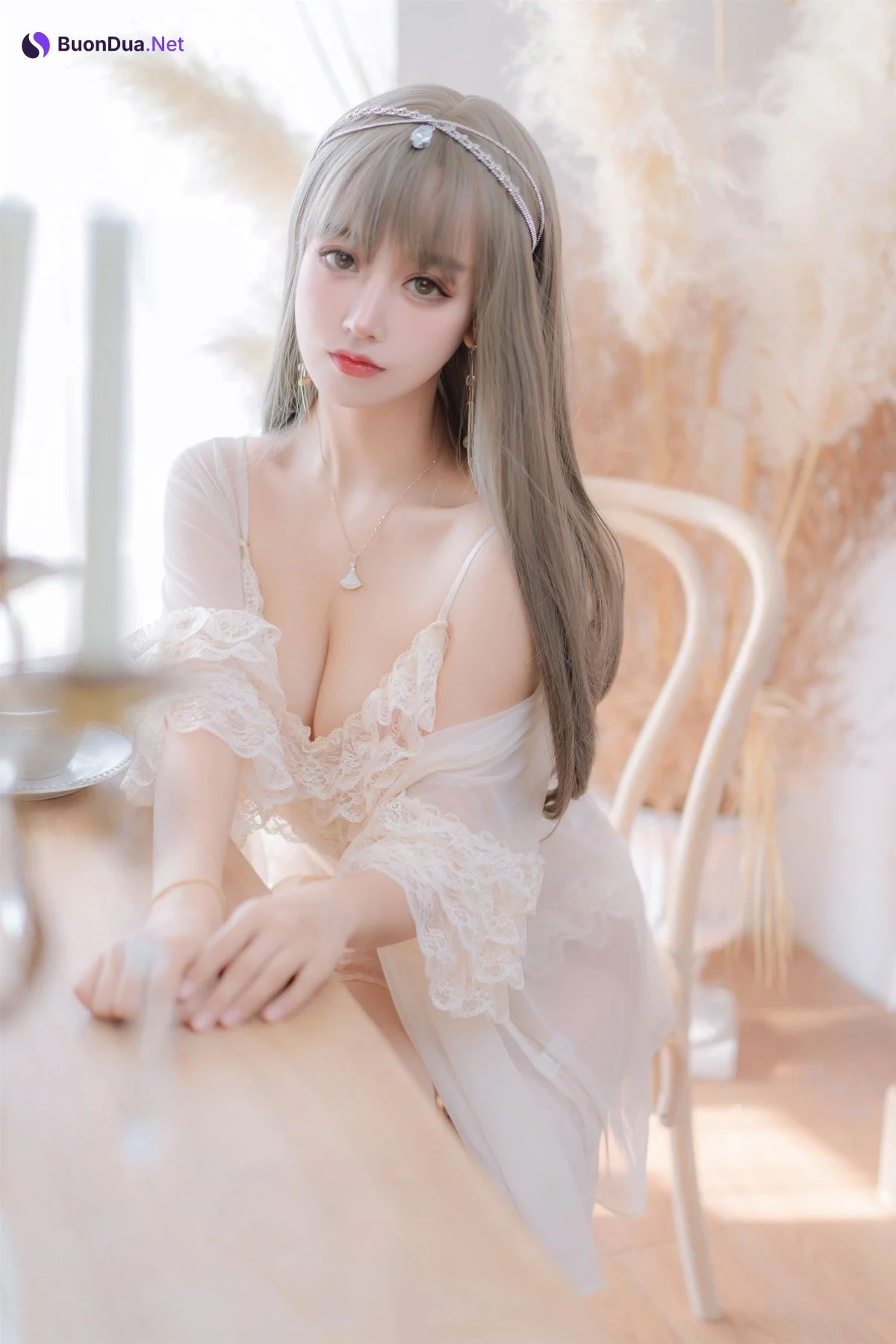 斗鱼米线线sama写真 Cosplay 凡尔赛公主 - Photo 5