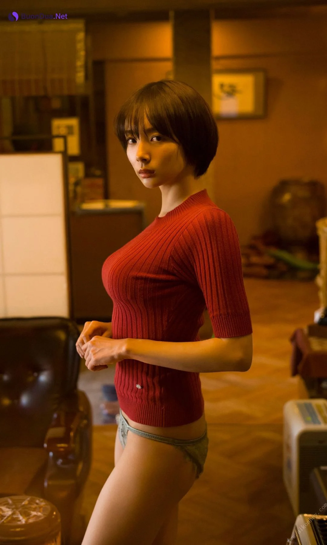 Sayaka Okada 岡田紗佳, 週プレ Photo Book 「桃一色」 Set.03 - Photo 3