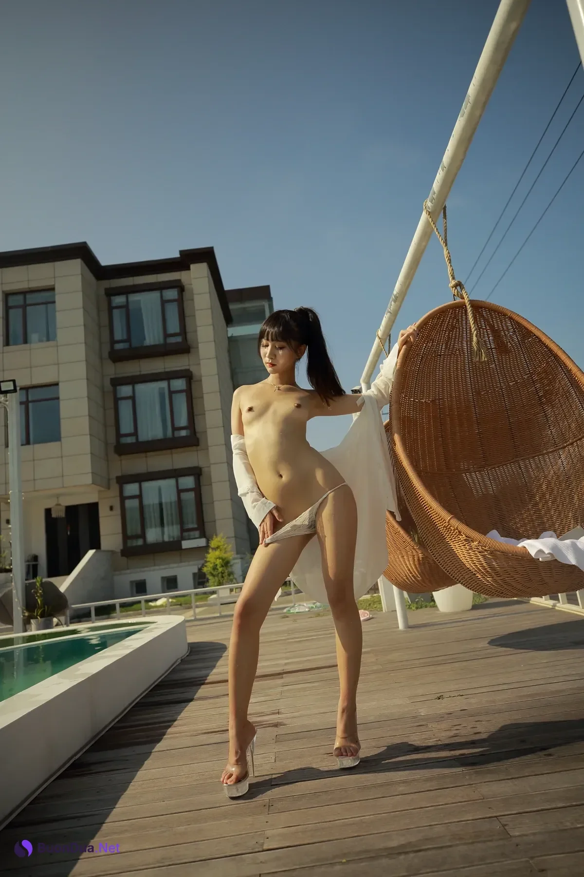 猫猫 – 极品苗条高马尾户外 Set.04 - Photo 10
