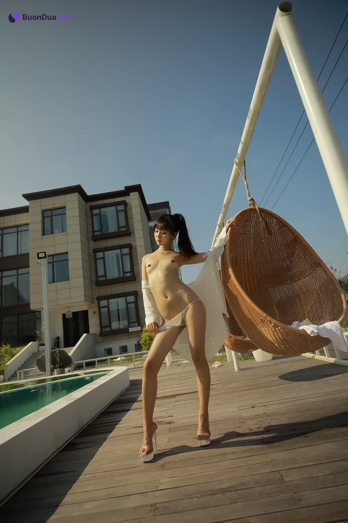 猫猫 – 极品苗条高马尾户外 Set.04 - Photo 11