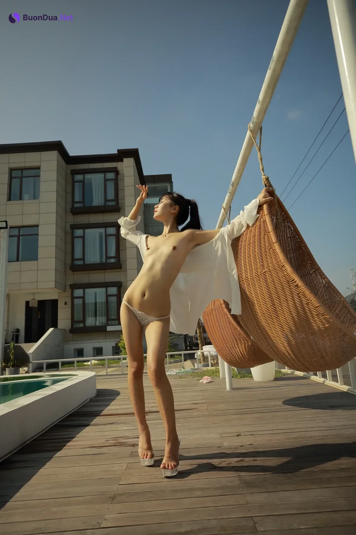 猫猫 – 极品苗条高马尾户外 Set.04 - Photo 7