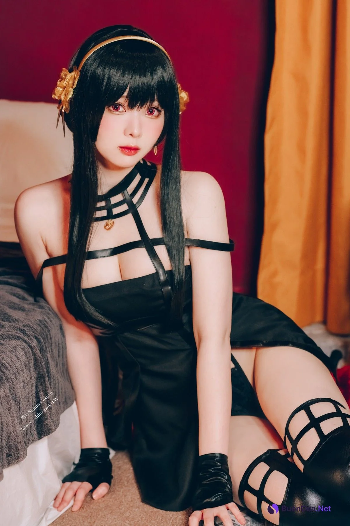 霜月shimo Cosplay 約兒黑禮服＋內衣睡裙 - 写真 11
