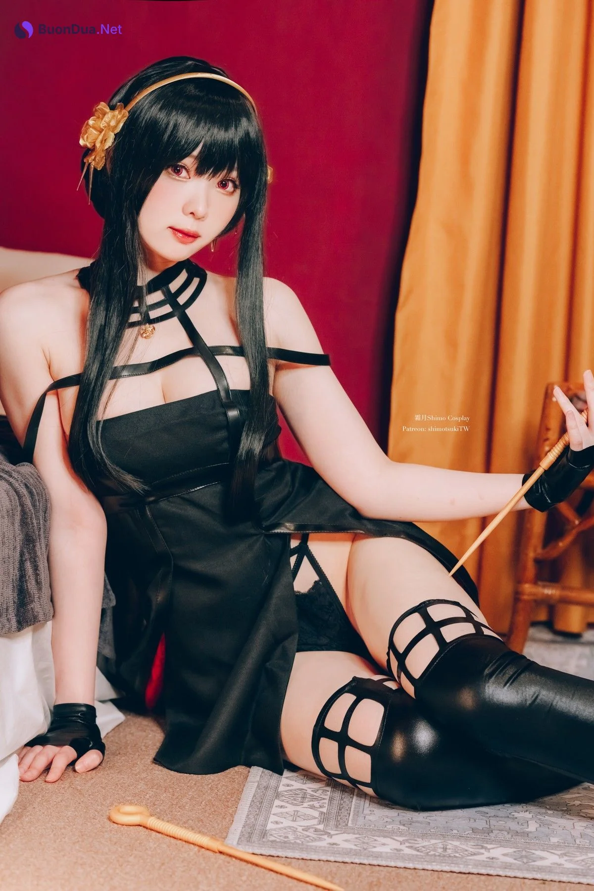 霜月shimo Cosplay 約兒黑禮服＋內衣睡裙 - 写真 13