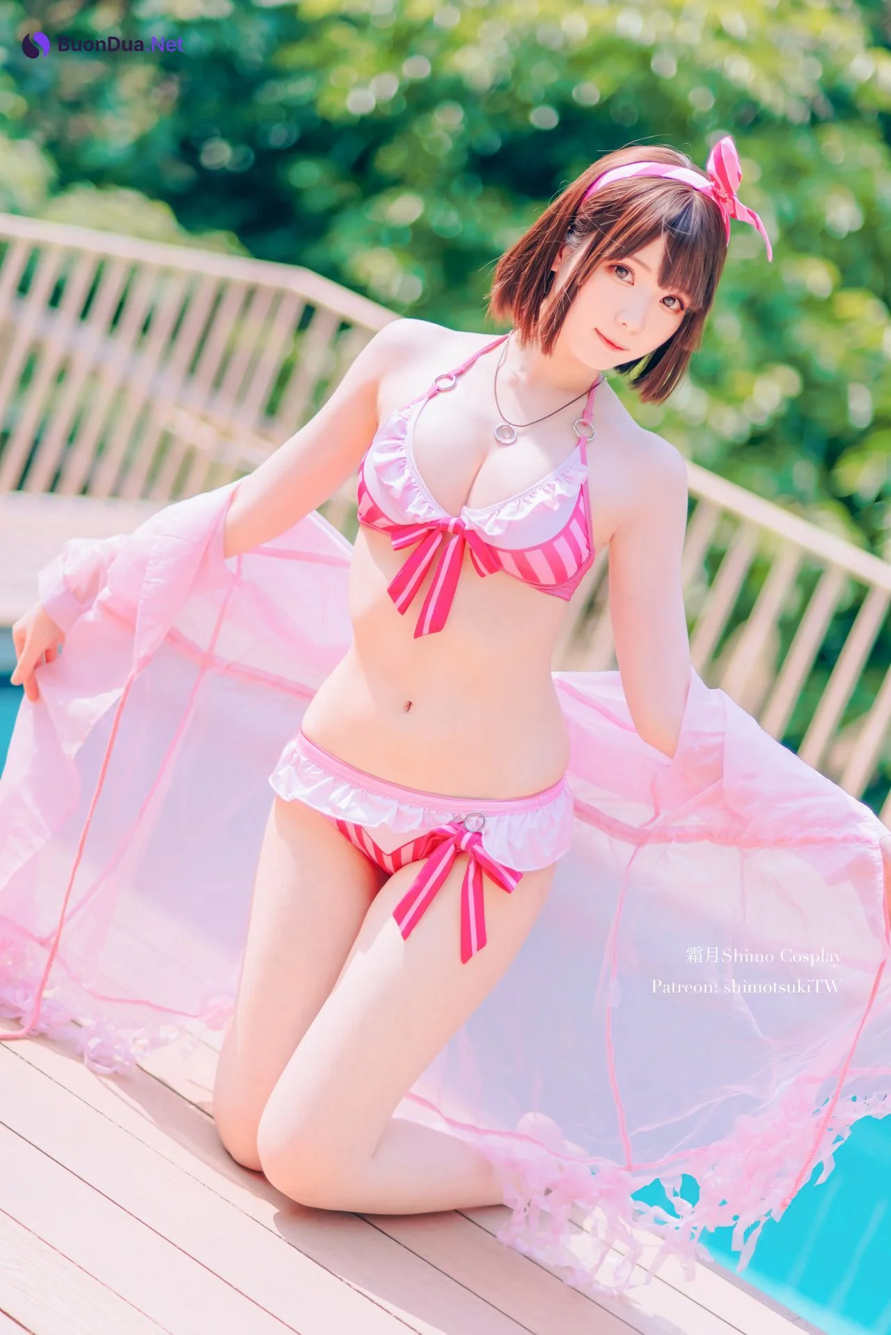 [霜月shimo] Megumi Kato 加藤恵 Swimsuit Version - Photo 4