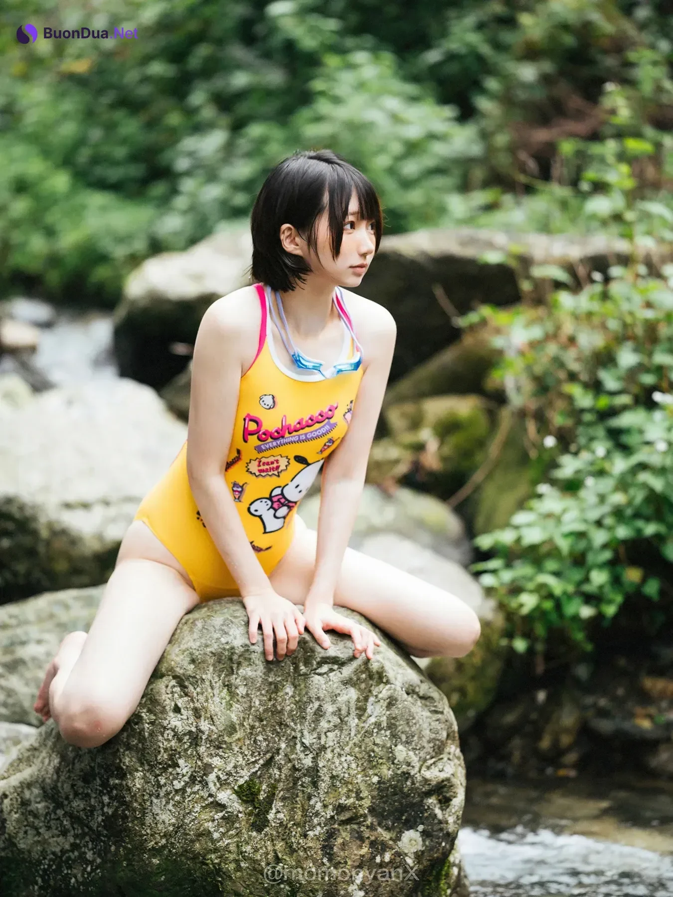 Shizuku しずく, 写真集 Fantia 原魔物喵 「夏の小川」 Set.01 - Photo 13