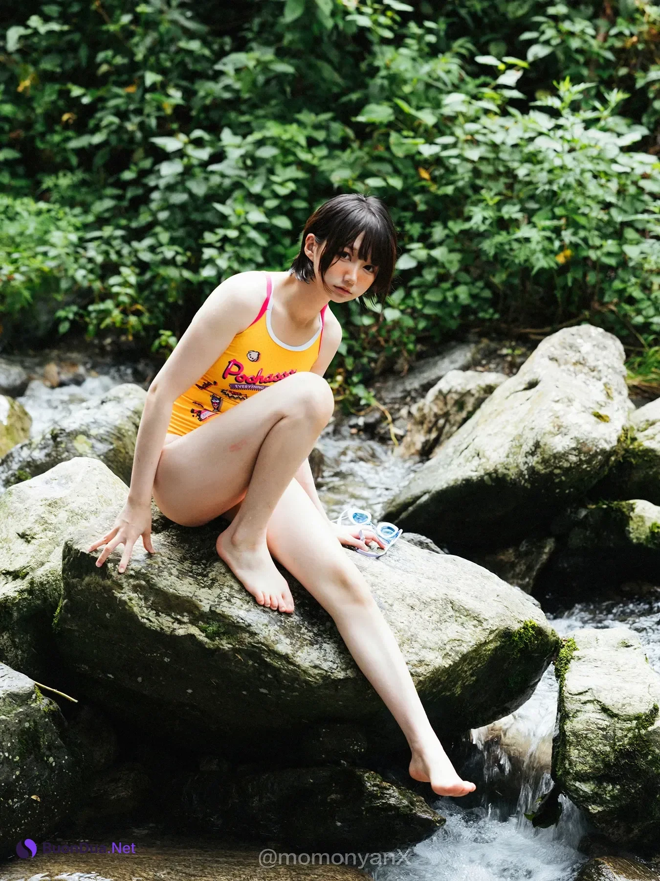 Shizuku しずく, 写真集 Fantia 原魔物喵 「夏の小川」 Set.01 - Photo 16