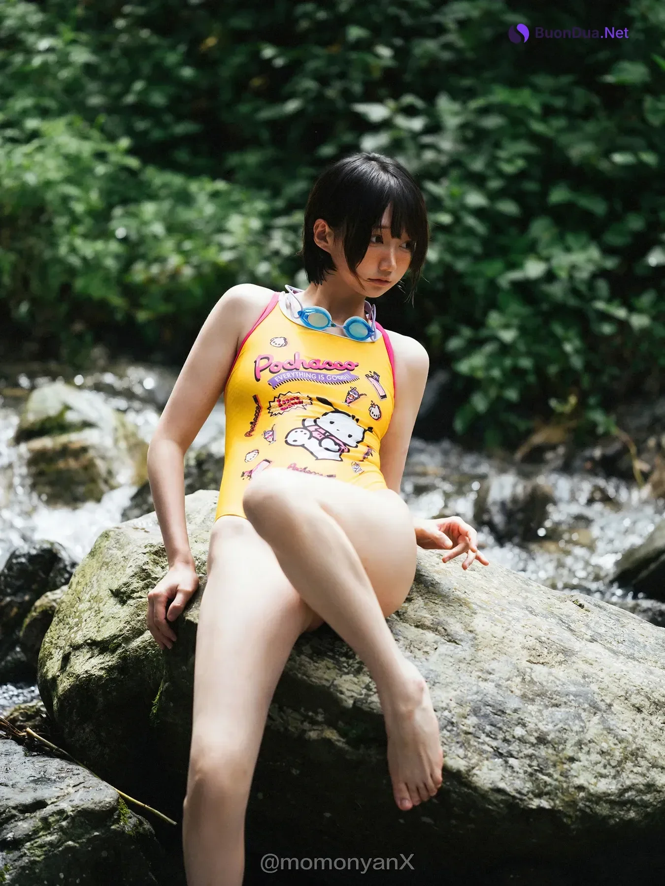 Shizuku しずく, 写真集 Fantia 原魔物喵 「夏の小川」 Set.01 - Photo 18