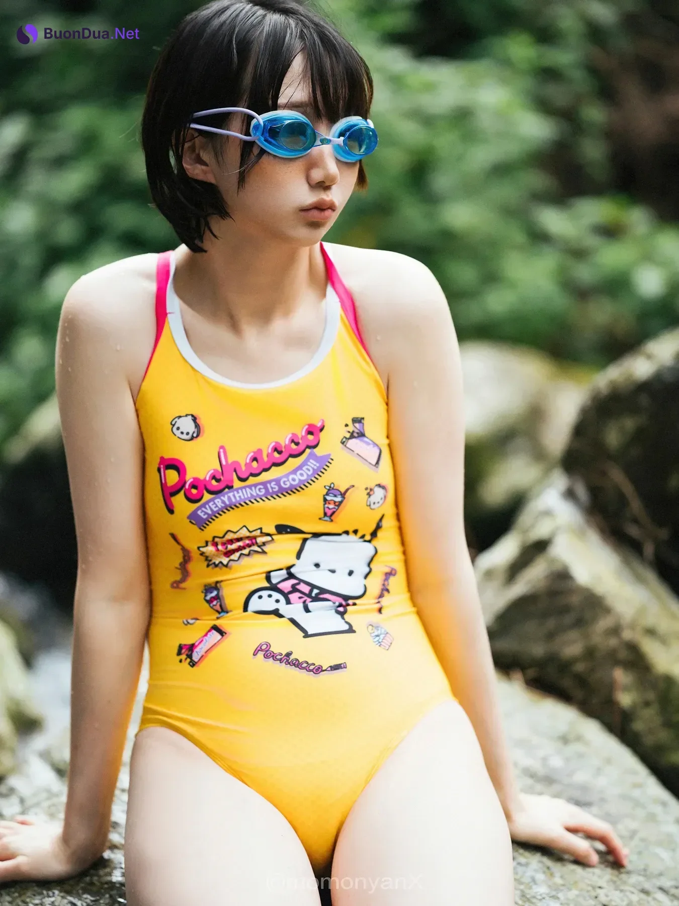 Shizuku しずく, 写真集 Fantia 原魔物喵 「夏の小川」 Set.02 - Photo 16