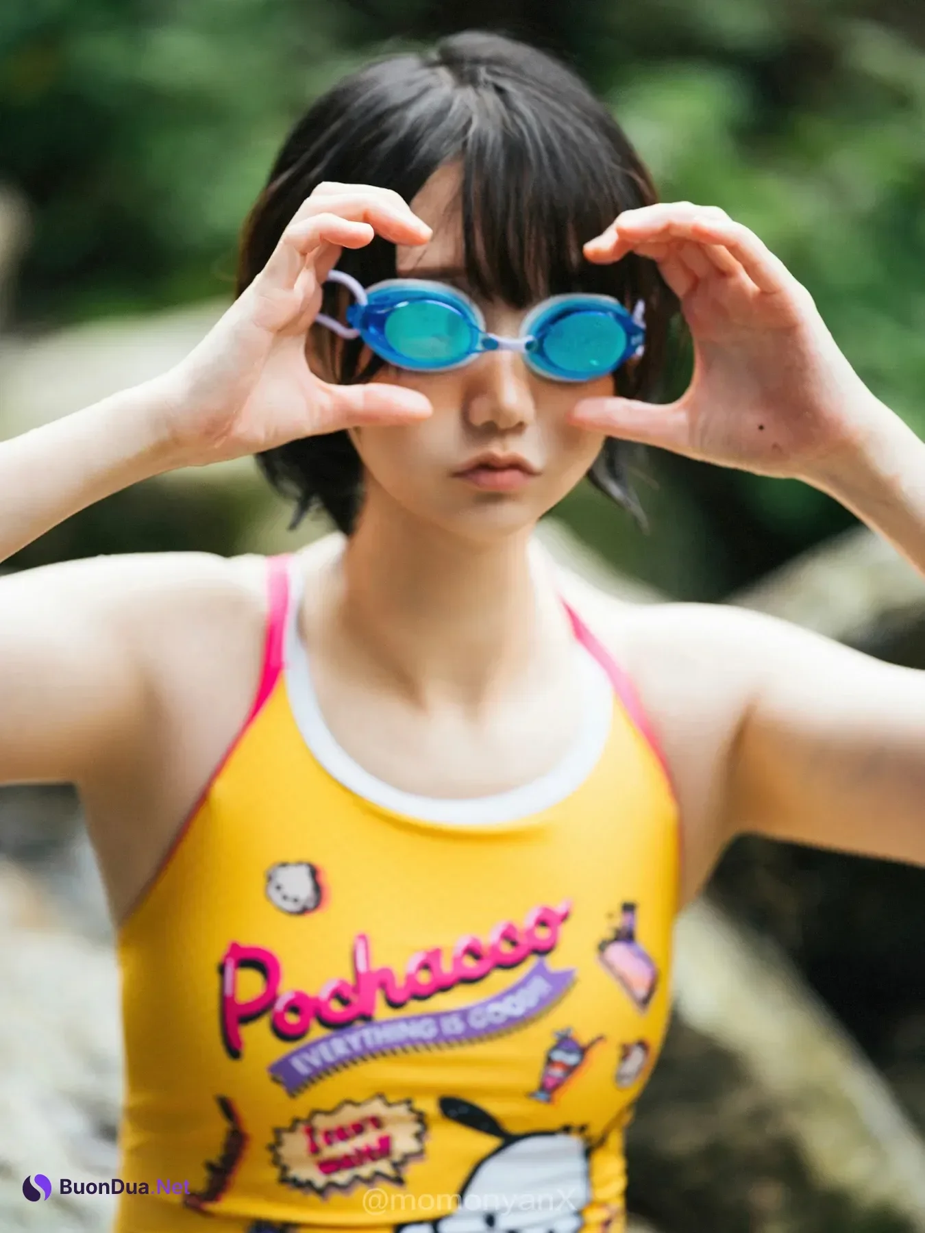Shizuku しずく, 写真集 Fantia 原魔物喵 「夏の小川」 Set.02 - Photo 17