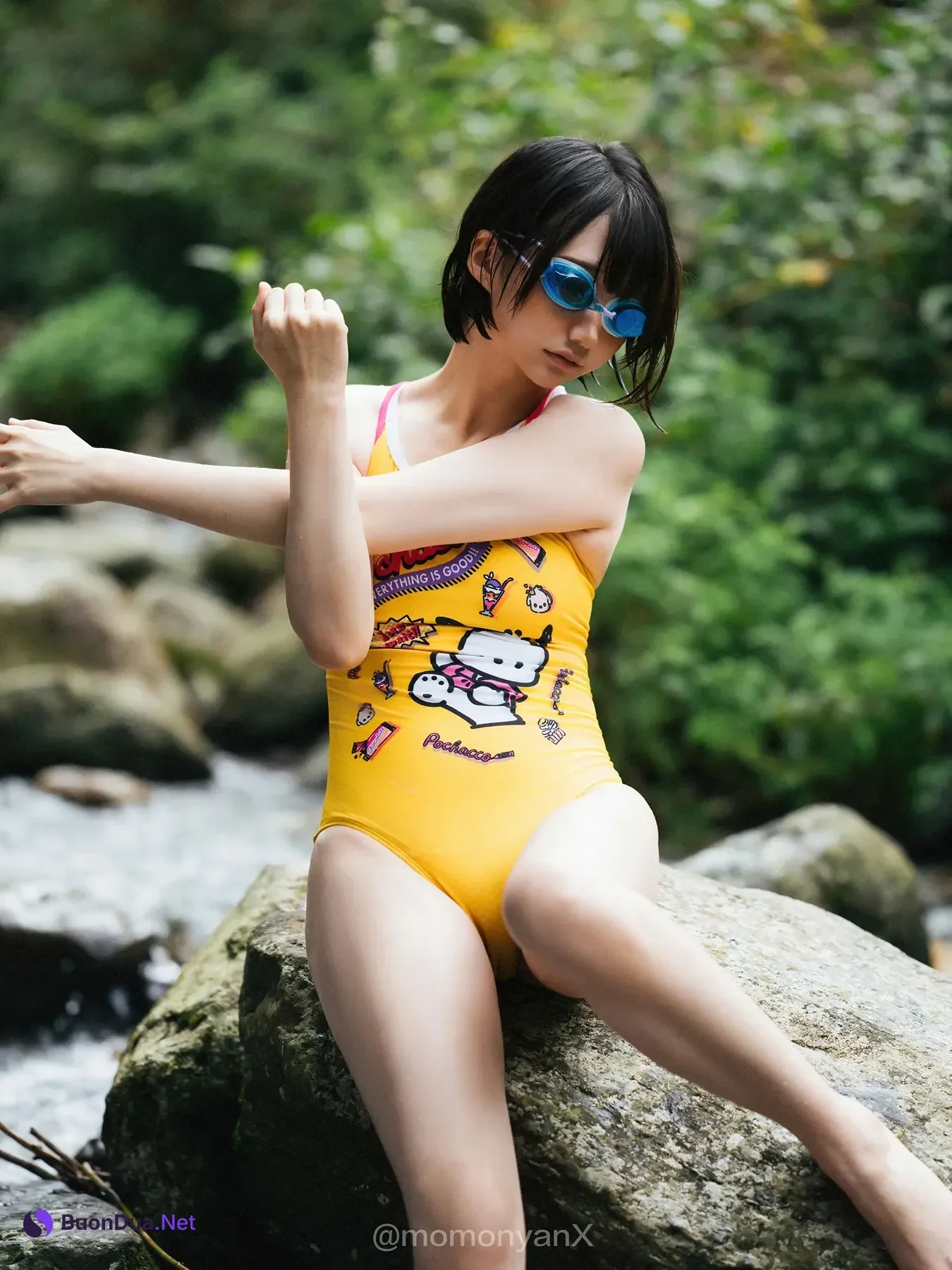 Shizuku しずく, 写真集 Fantia 原魔物喵 「夏の小川」 Set.02 - Photo 18