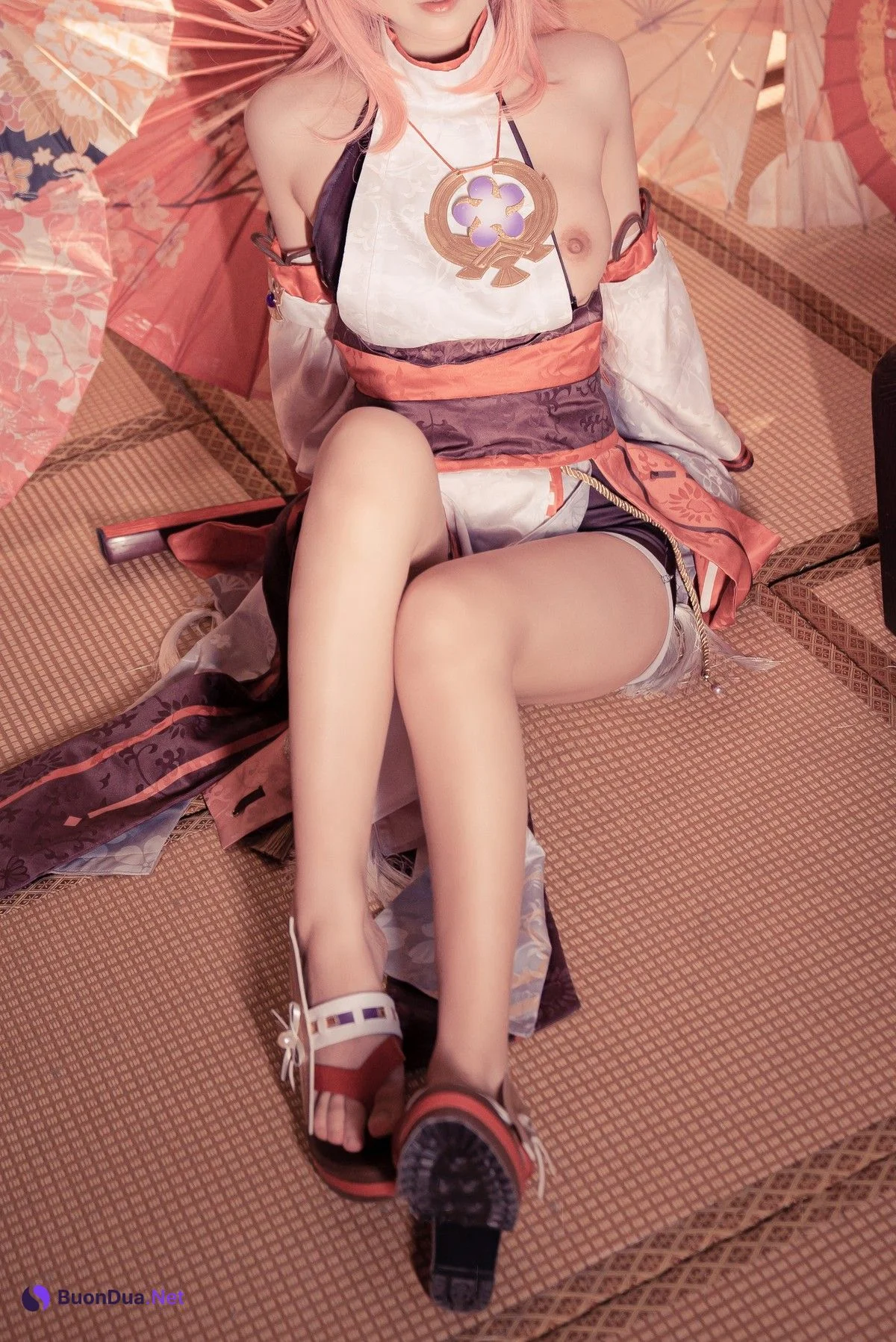 小礼好困 @SleeppyLee1 Cosplay 八重神子 - Photo 8