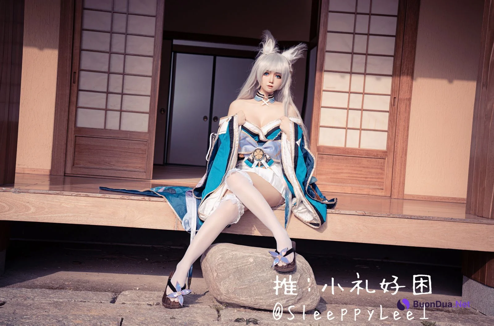 小礼好困 @SleeppyLee1 Cosplay 信浓 - Photo 3