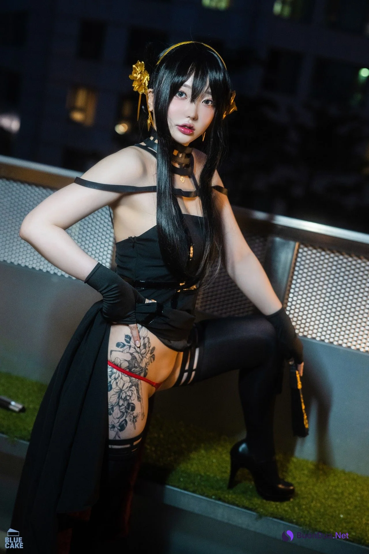 Son Yeeun 손예은, [BLUECAKE] Black Rose RED+ Set.01 - 写真 3